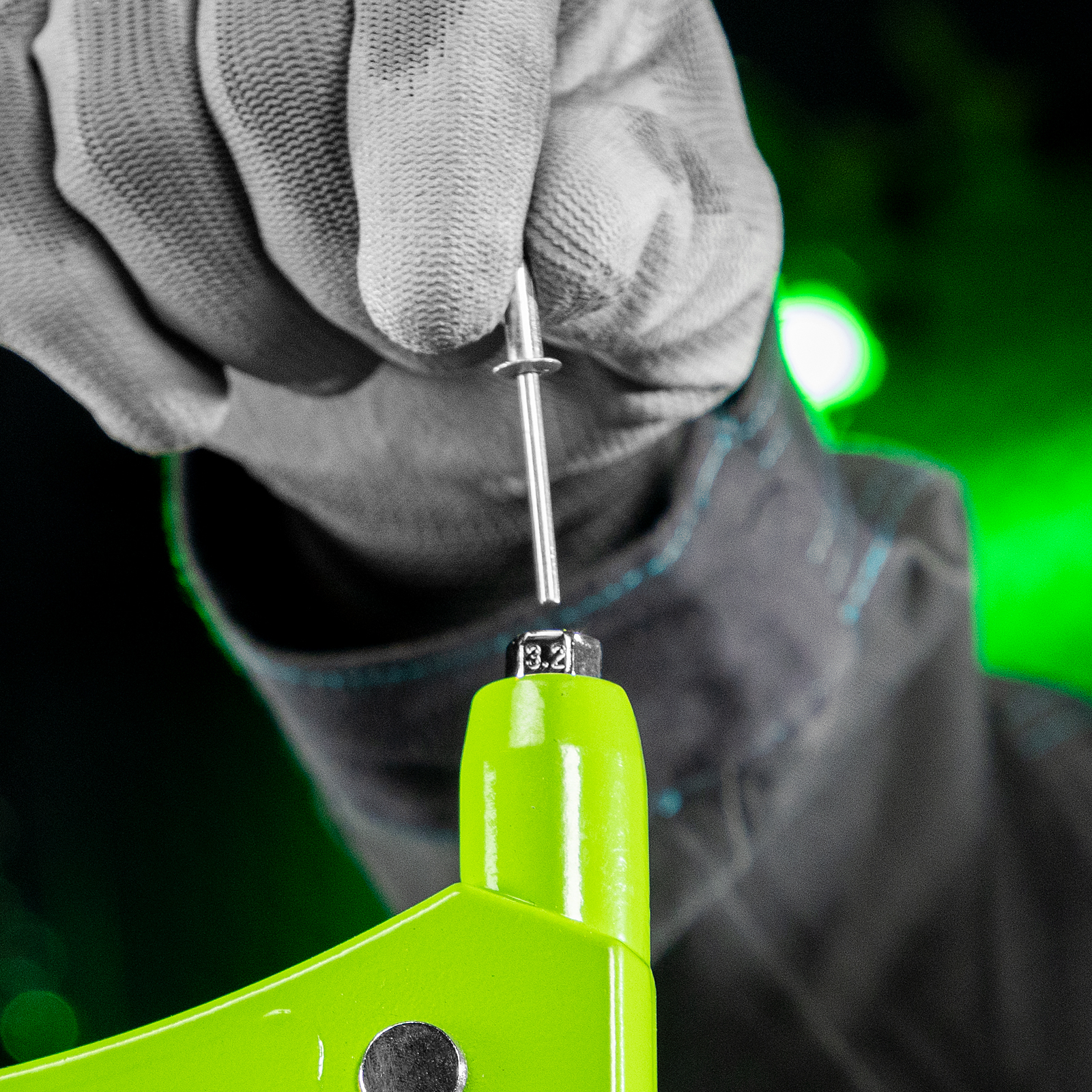 Заклепочник 250 мм, литой корпус, заклепки 2.4-3.2-4.0-4.8 мм Сибртех