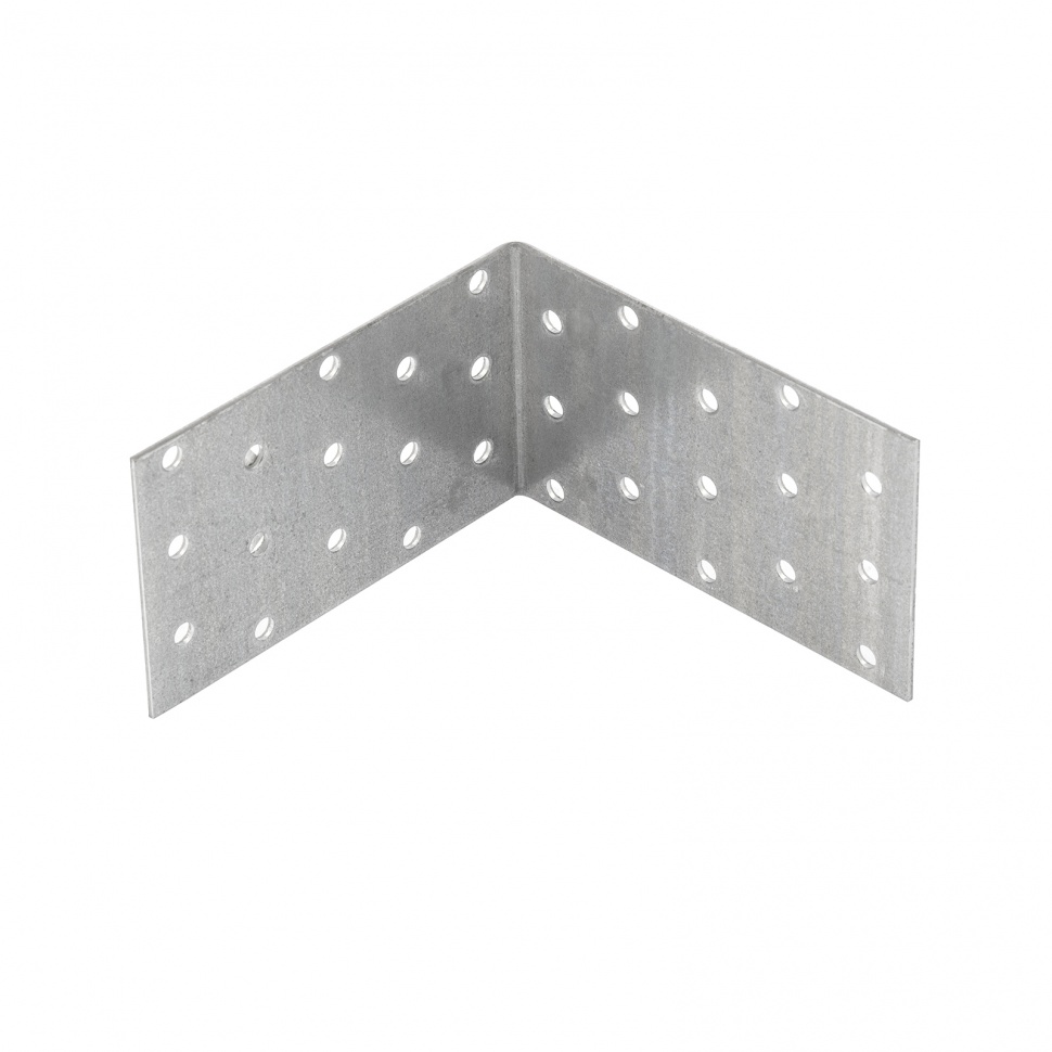 Крепежный уголок равносторонний 2 мм, KUR 100 х 100 х 60 мм Сибртех