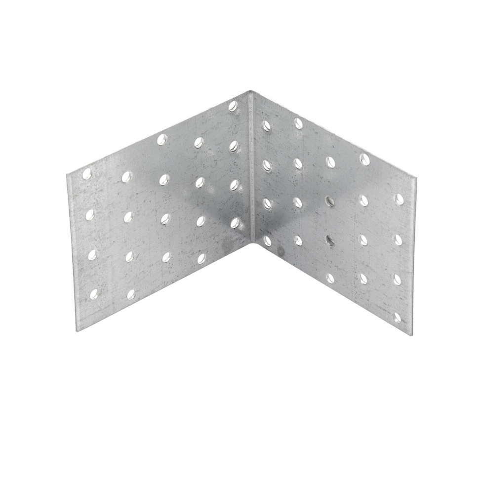 Крепежный уголок равносторонний 2 мм, KUR 100 х 100 х 80 мм Сибртех