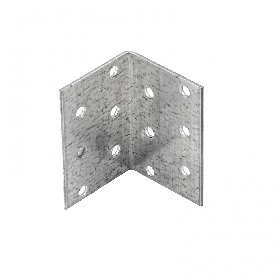 Крепежный уголок равносторонний 2 мм, KUR 40 x 40 x 60 мм Сибртех