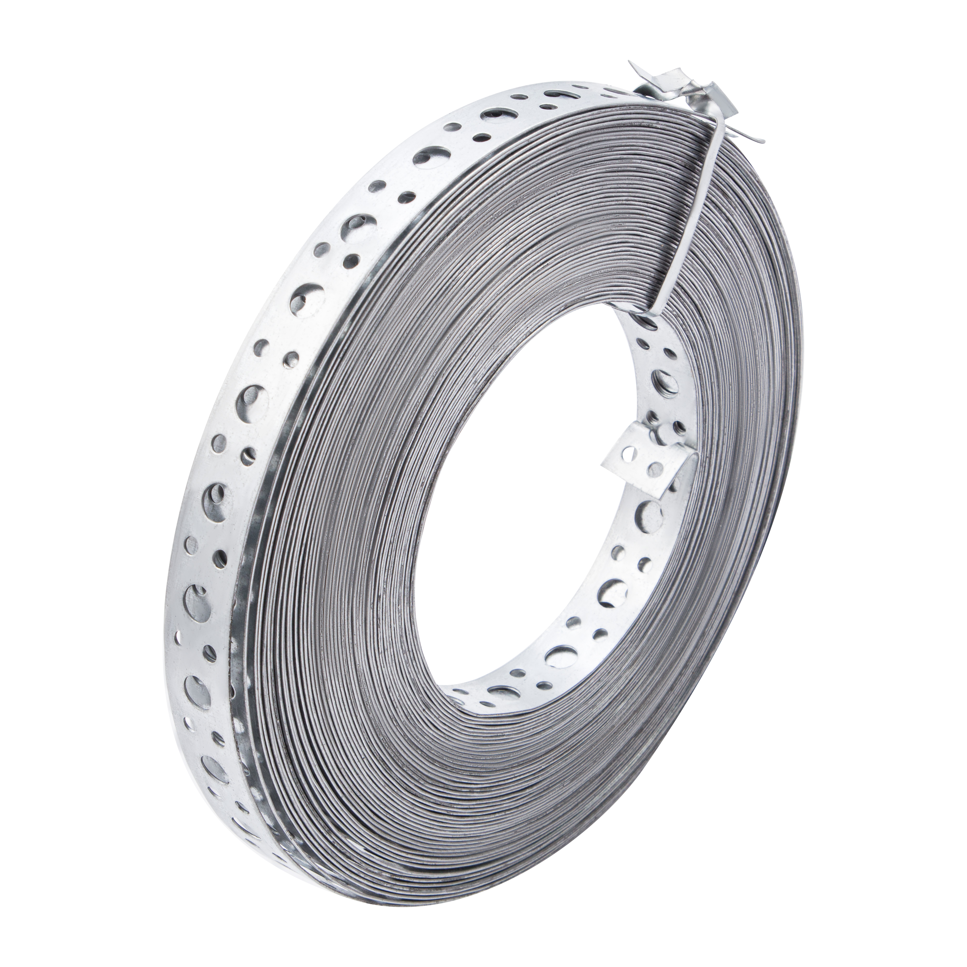 Лента перфорированная, вентиляционная, прямая, 1 мм, LP V, 2 см х 25 м, цинк Сибртех