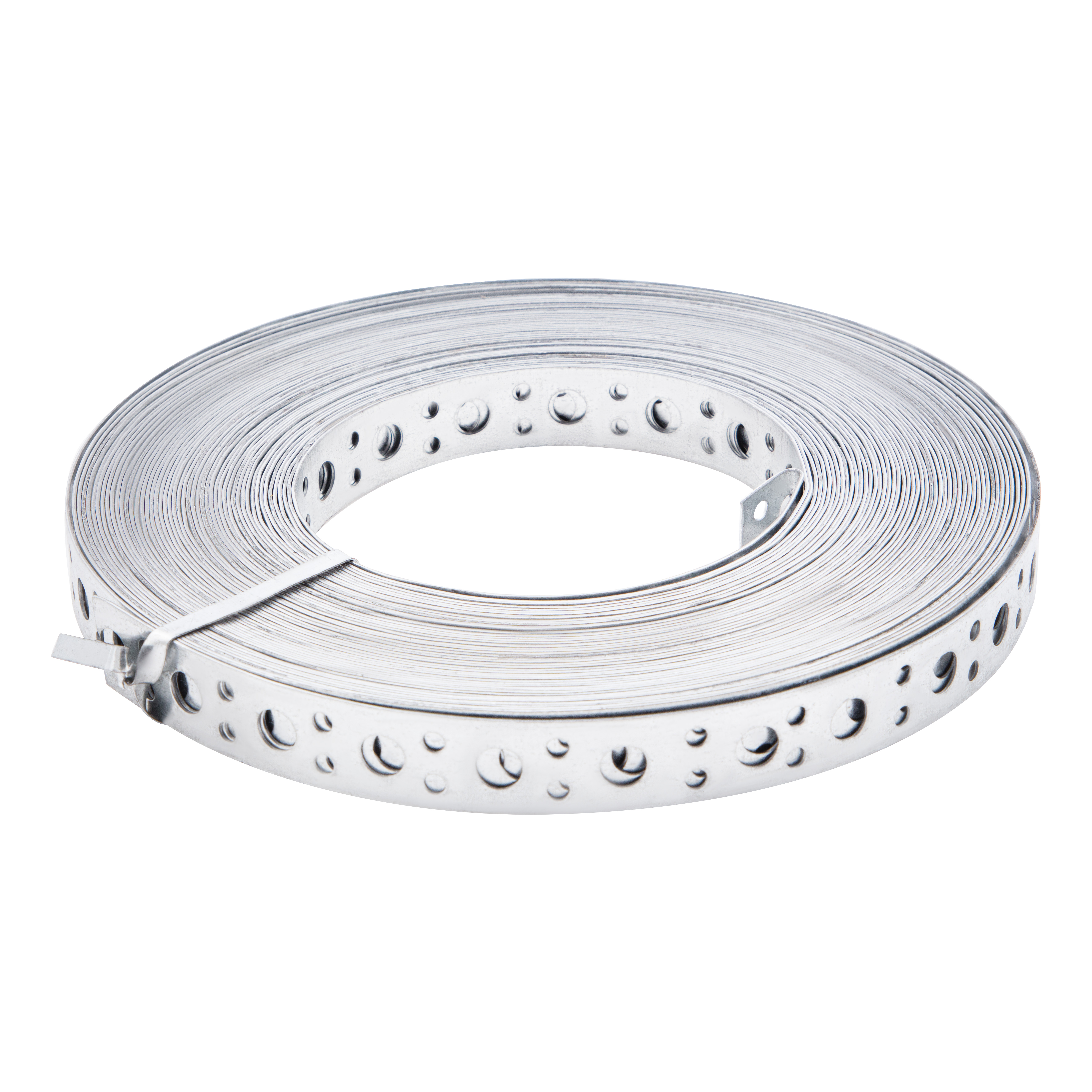 Лента перфорированная, вентиляционная, прямая, 1 мм, LP V, 2 см х 25 м, цинк Сибртех