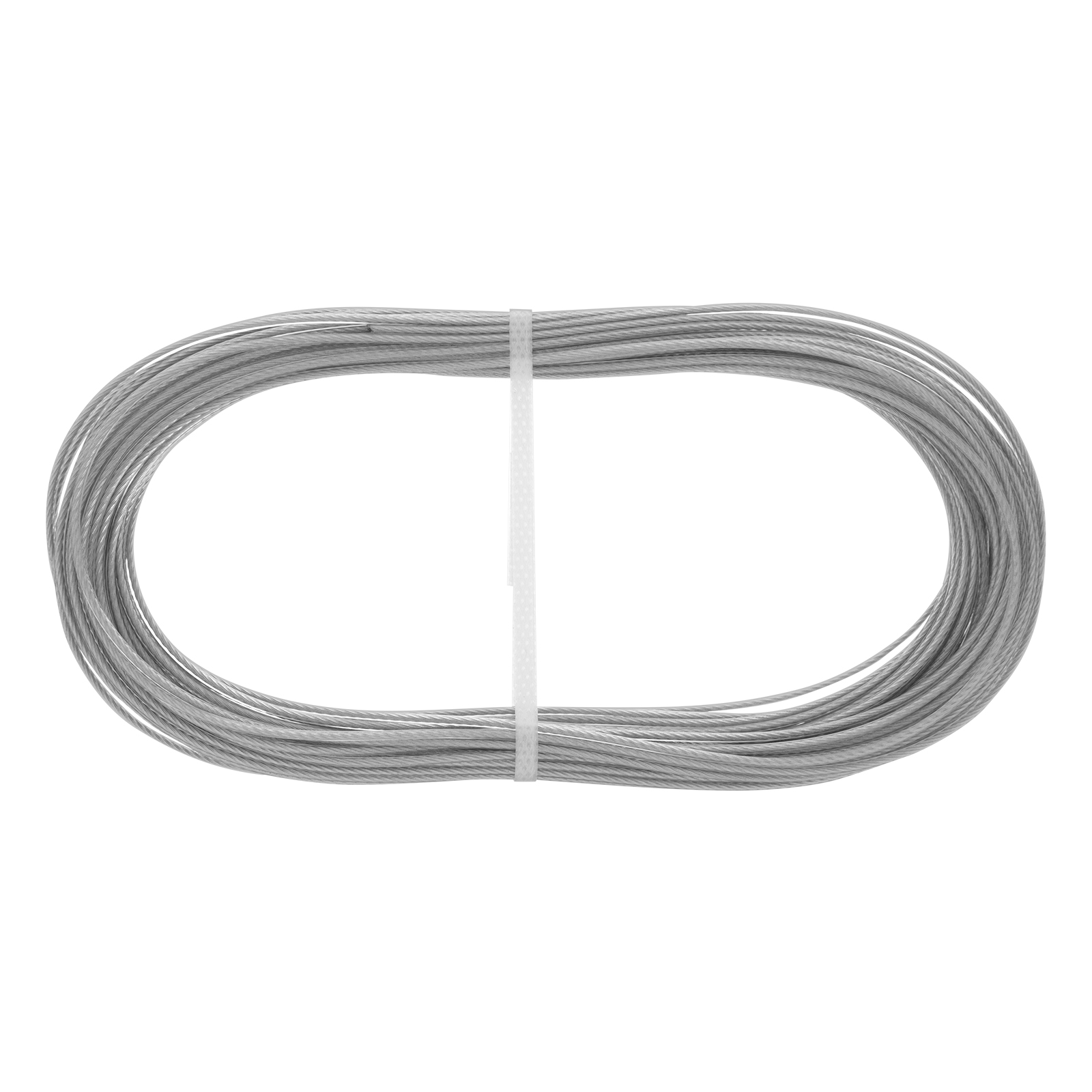 Трос металлополимерный прозрачный ПР-2.0, толщина 2.0 мм, моток 20 метров Сибртех