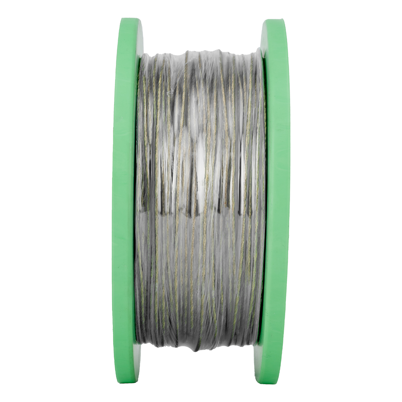 Трос металлополимерный прозрачный ПР-2.5, толщина 2.5 мм, катушка 200 метров Сибртех