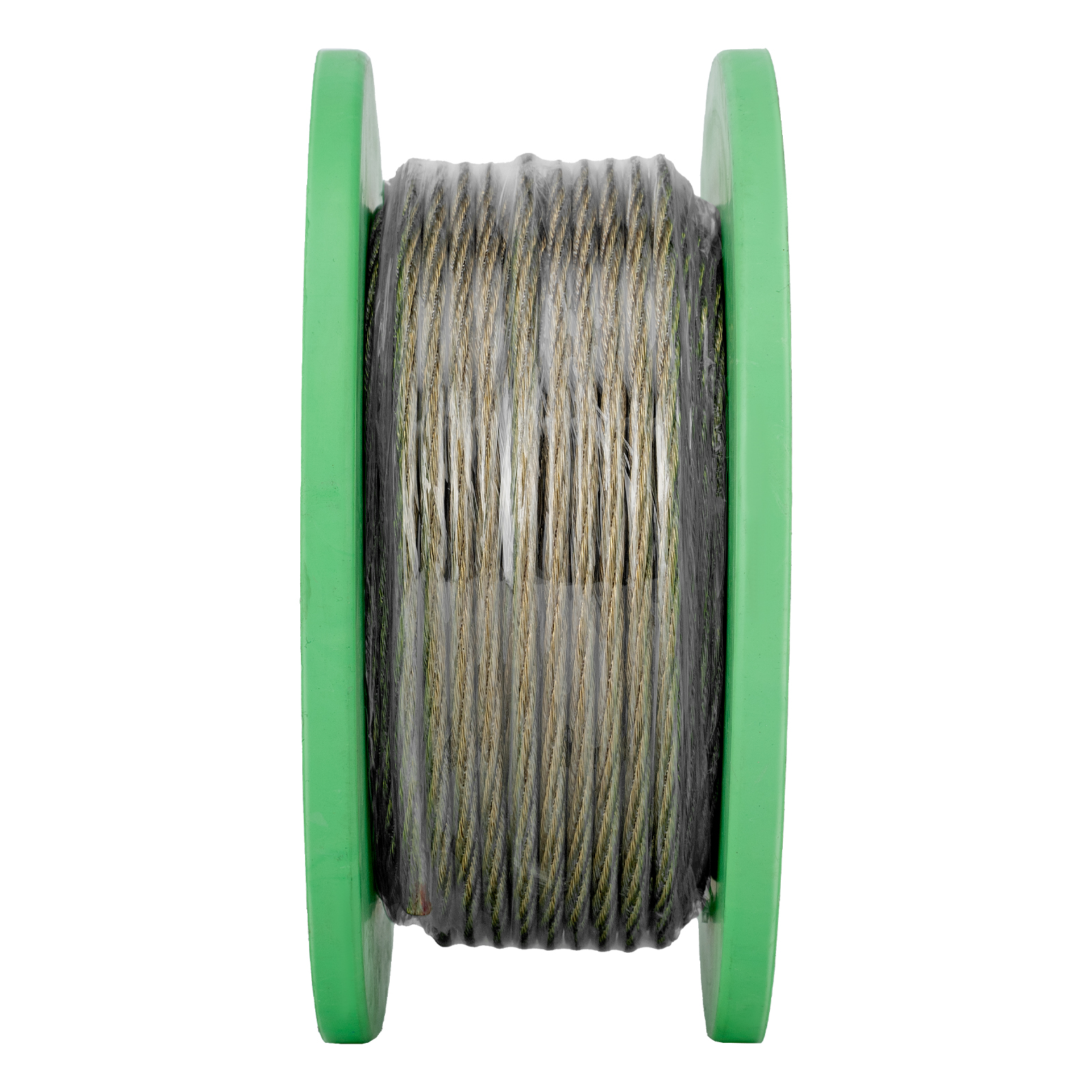 Трос металлополимерный прозрачный ПР-5.0, толщина 5.0 мм, катушка 50 метров Сибртех