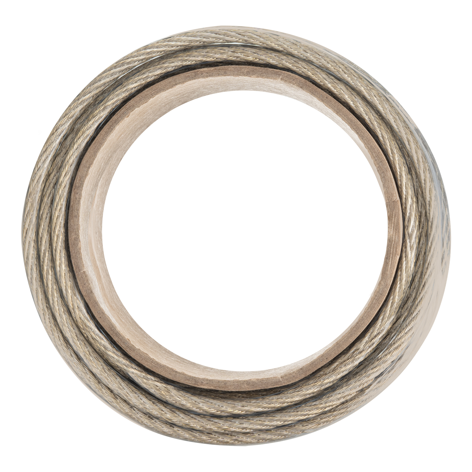 Трос металлополимерный прозрачный ПР-6.0, толщина 6.0 мм, моток 20 метров Сибртех