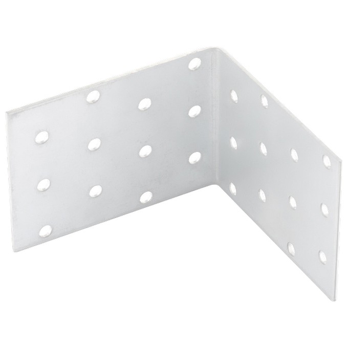 Крепежный уголок равносторонний 2 мм, KUR 60 x 60 x 80 мм Сибртех