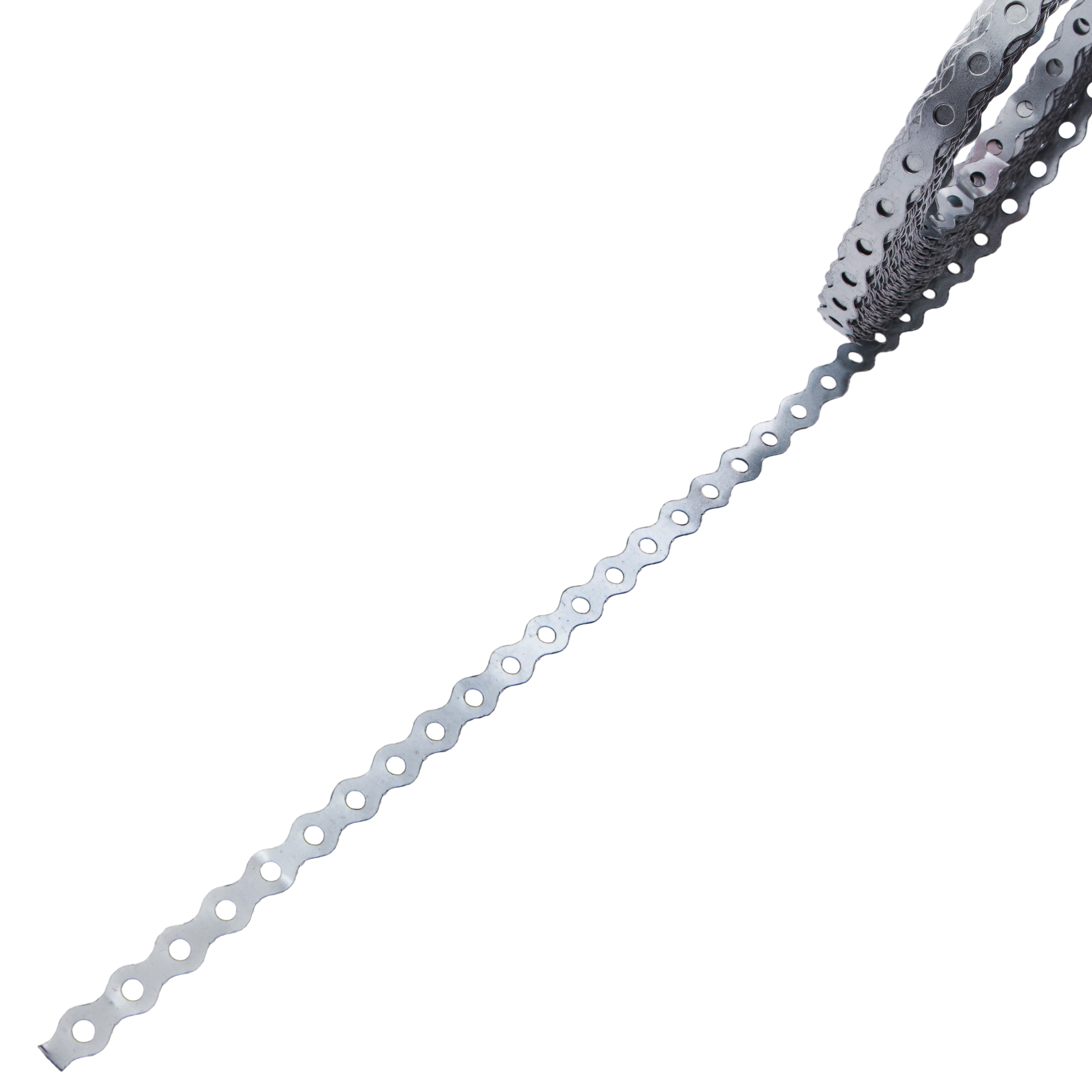 Лента перфорированная вентиляционная, "волна", 0.55 мм, LP VLN 1.2 см х 25 м, цинк Сибртех