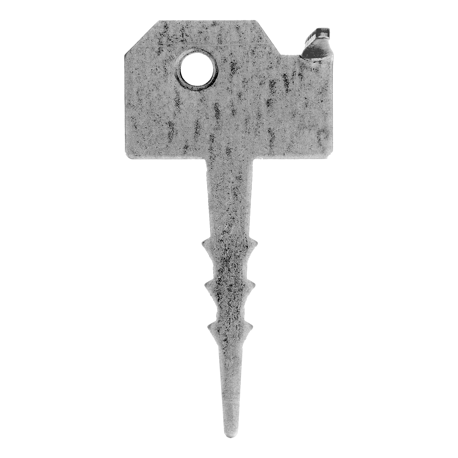 Крепление террасной доски Ключ (Кляммер) 2 мм, 60мм х 30 мм, цинк Сибртех