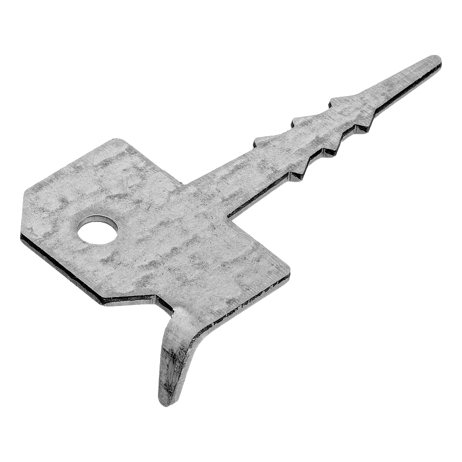 Крепление террасной доски Ключ (Кляммер) 2 мм, 60мм х 30 мм, цинк Сибртех