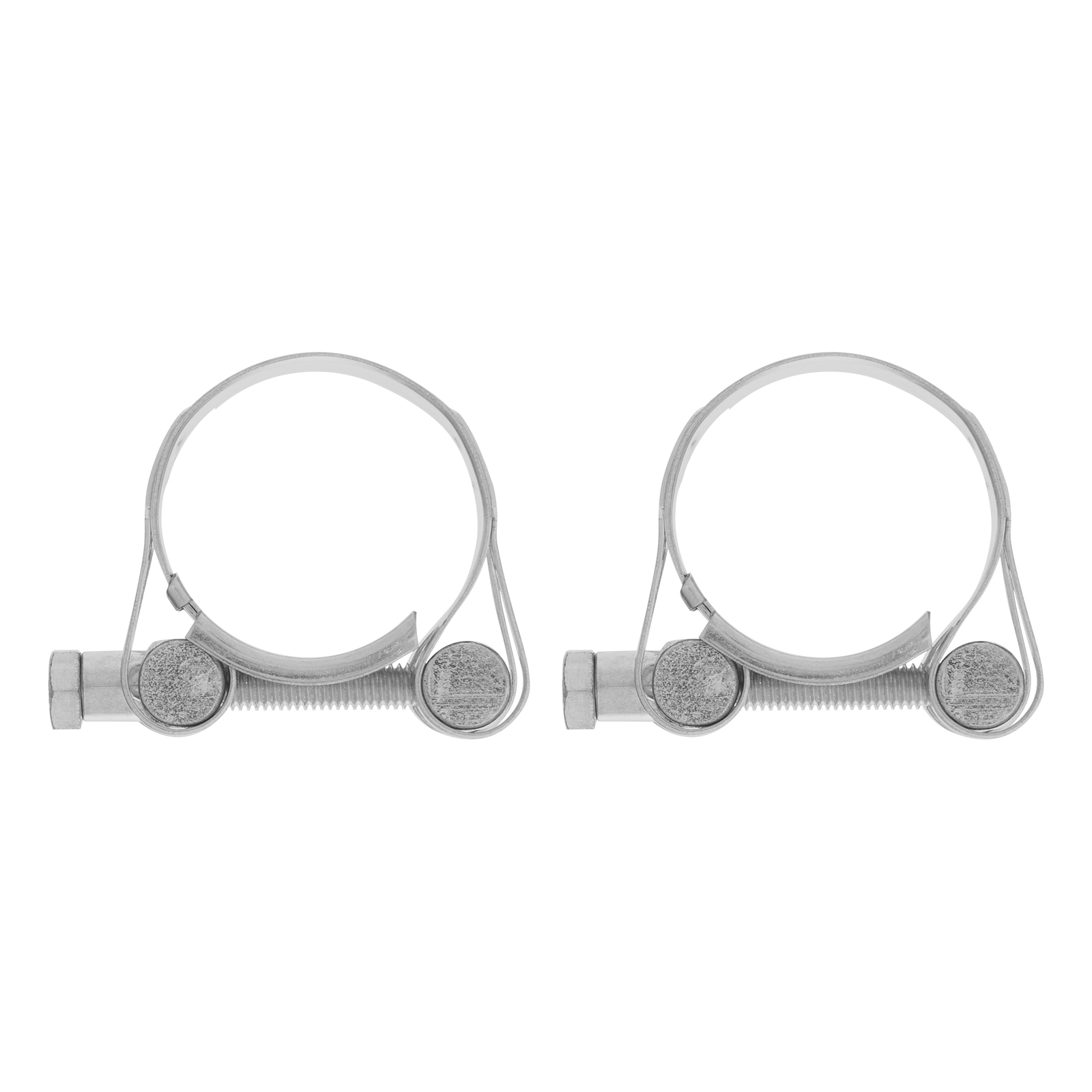 Хомуты металлические, силовые 32-35 мм, ширина 20 мм, шарнирный, W1, 2 шт Сибртех