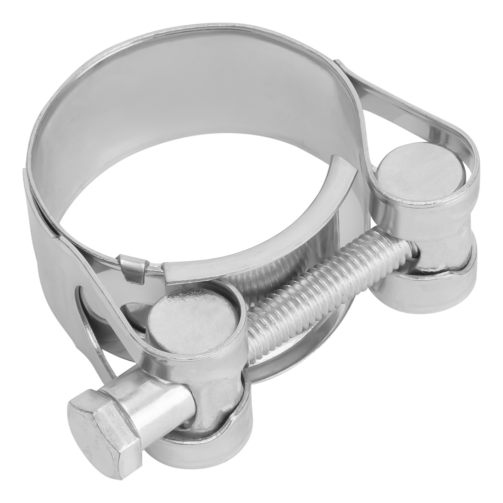 Хомуты металлические, силовые 32-35 мм, ширина 20 мм, шарнирный, W1, 2 шт Сибртех