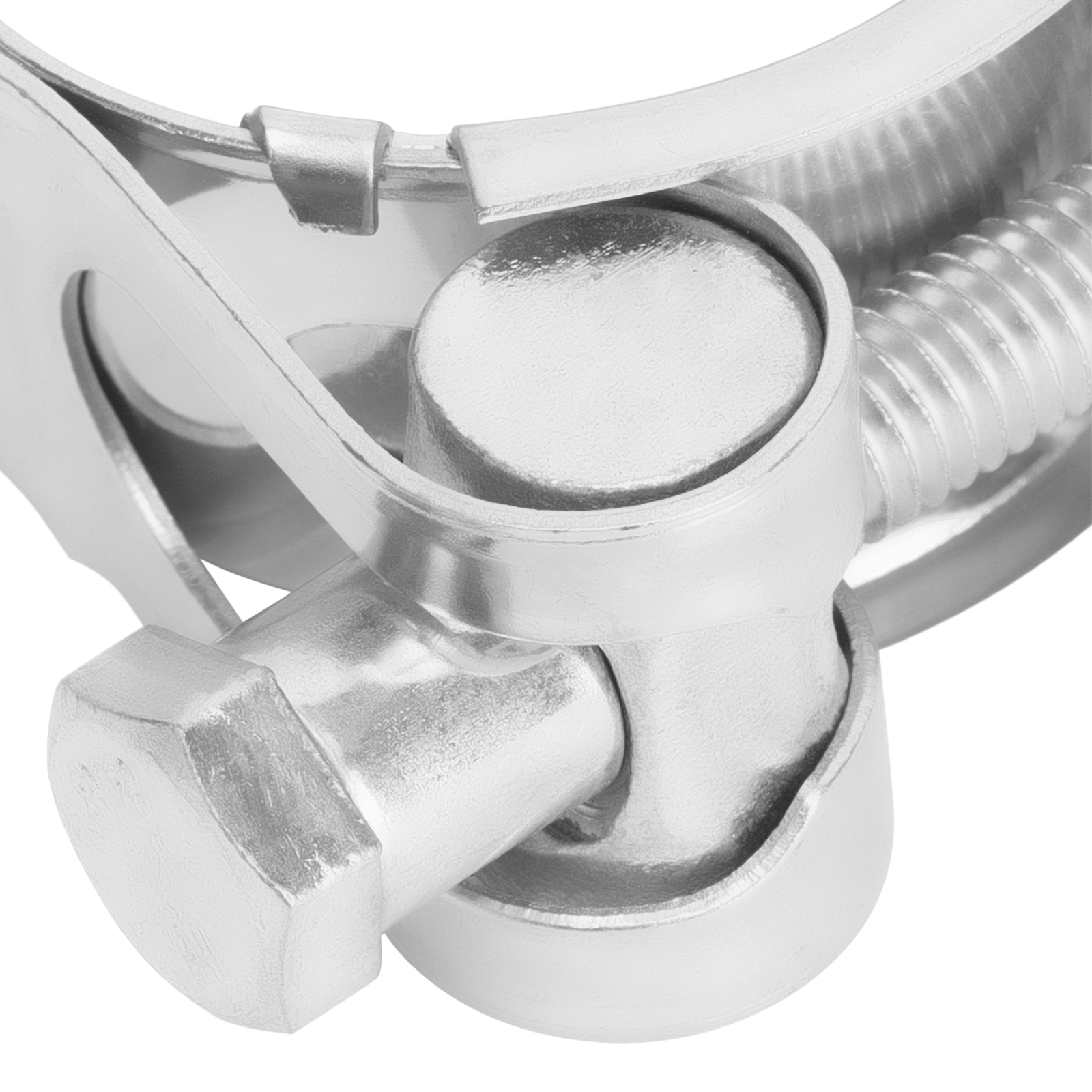 Хомуты металлические, силовые 32-35 мм, ширина 20 мм, шарнирный, W1, 2 шт Сибртех