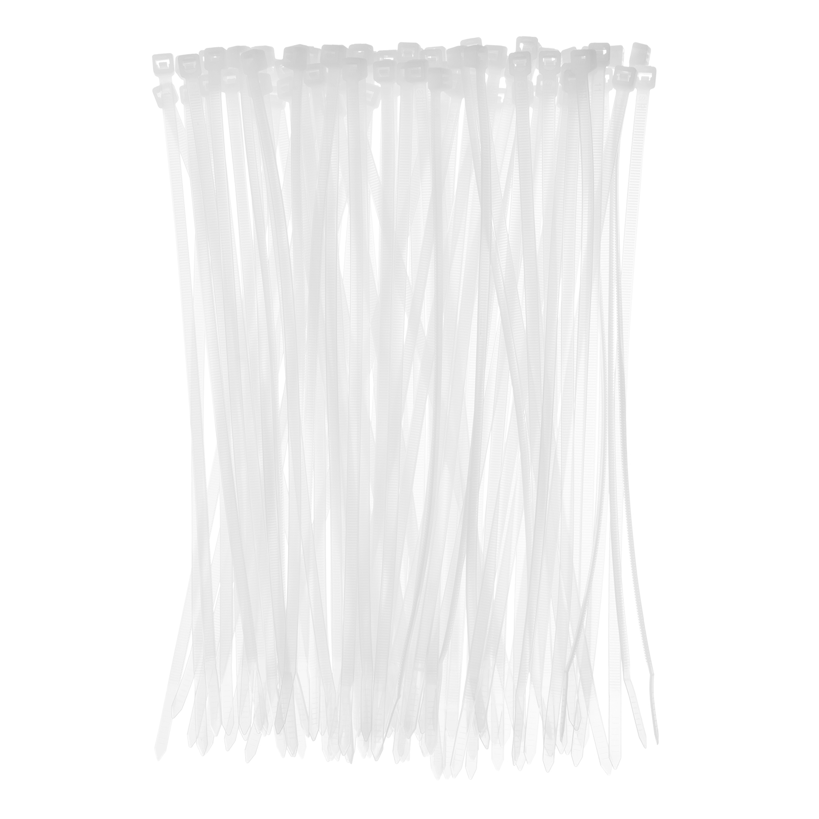 Хомуты, 250 x 4.8 мм, пластиковые, белые, 100 шт Сибртех