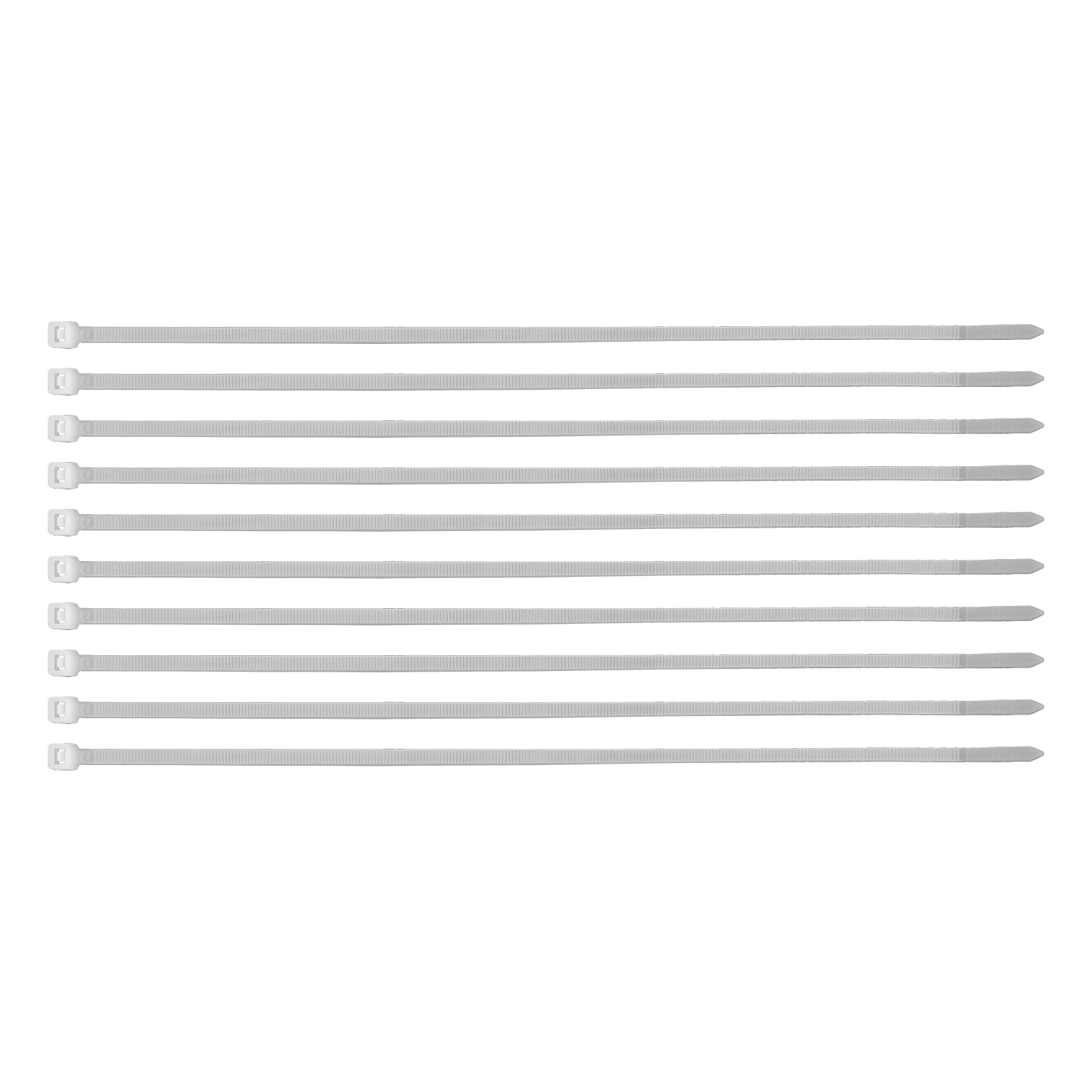 Хомуты, 300 x 4.8 мм, пластиковые, белые, 100 шт Сибртех