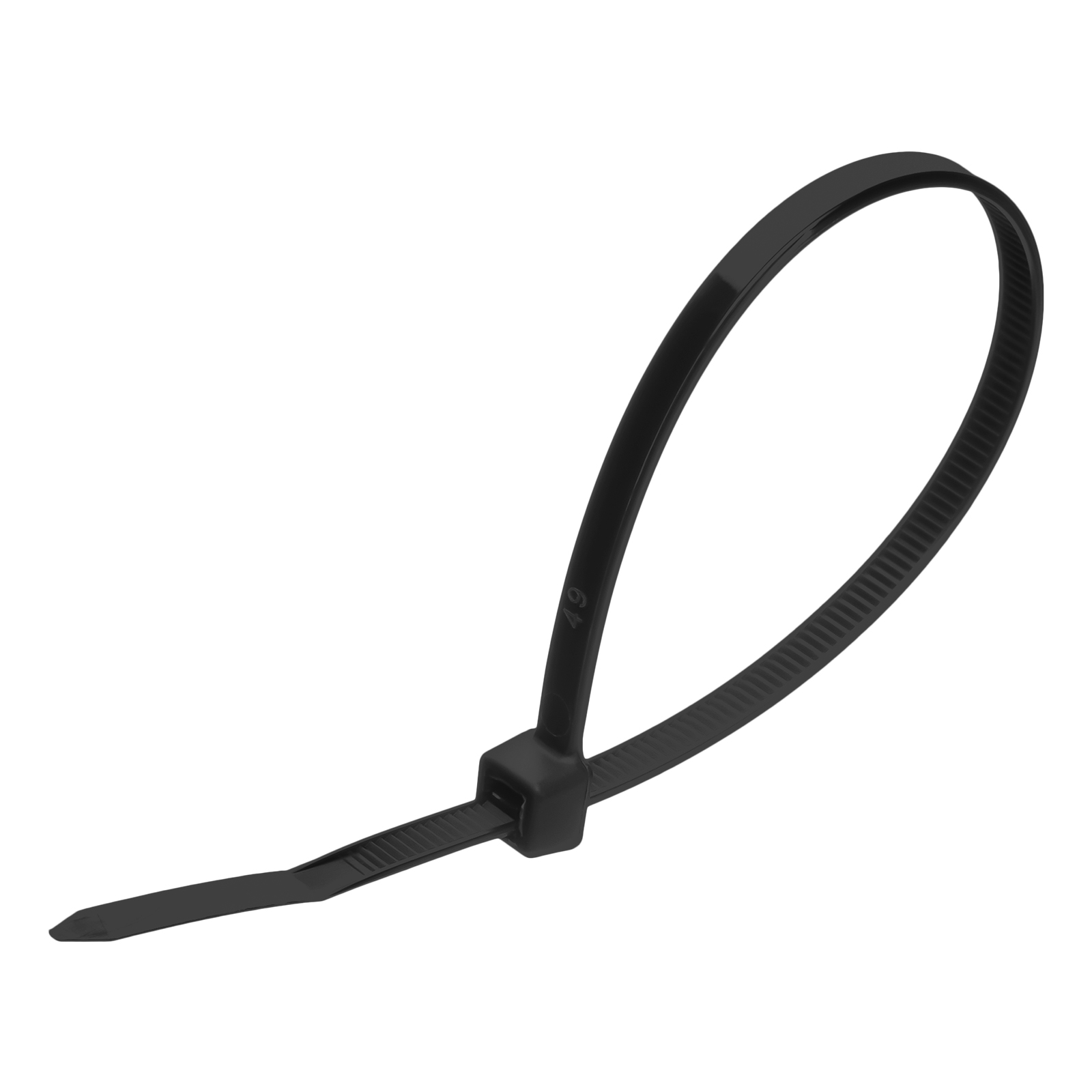 Хомуты, 200 x 4.8 мм, пластиковые, черные, 100 шт Сибртех