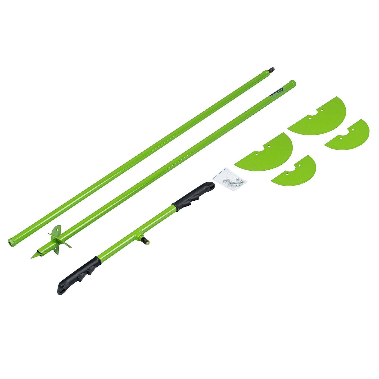 Бур лопастной со сменными ножами, 2110 мм, удлинитель, диаметр 150 мм, 200 мм, Сибртех