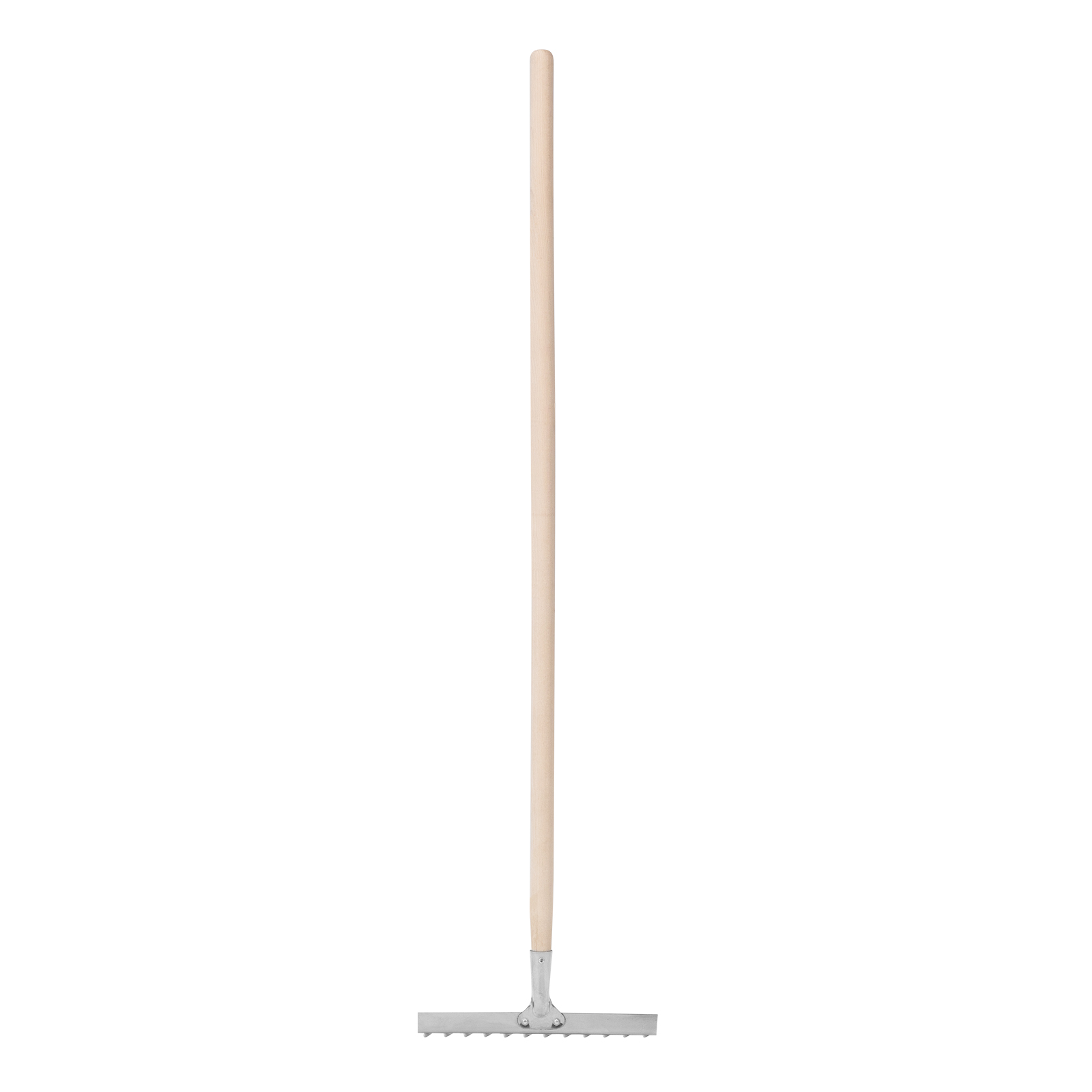 Грабли, нержавеющая сталь, 290 х 1300 мм, 12 витых зубьев, деревянный черенок, Сибртех