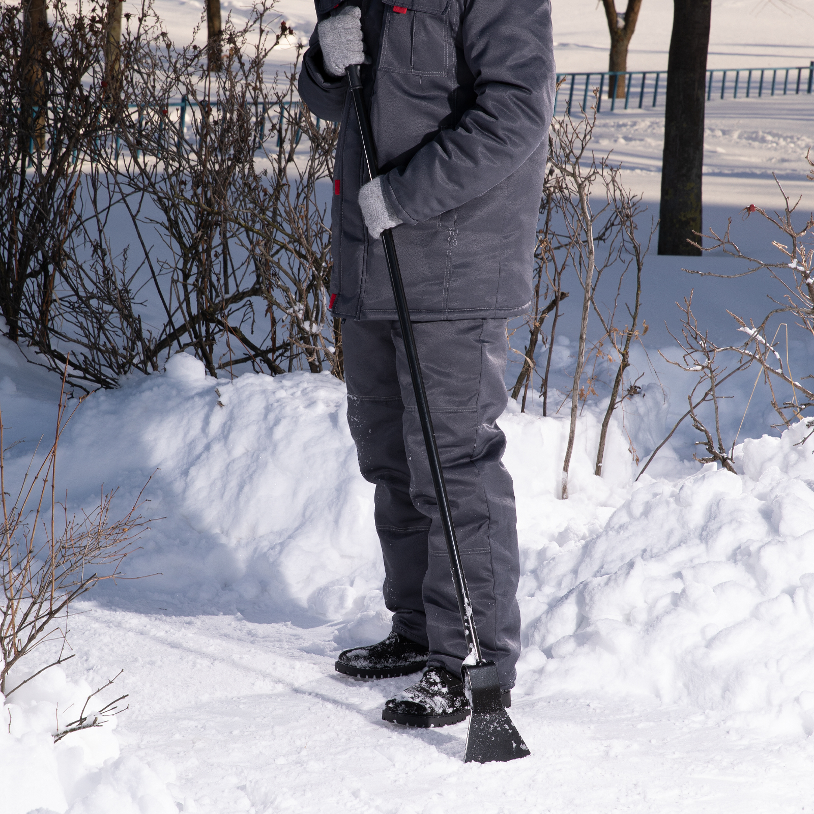 Ледоруб - топор, 150 мм, 1.4 кг, металлический черенок, Сибртех