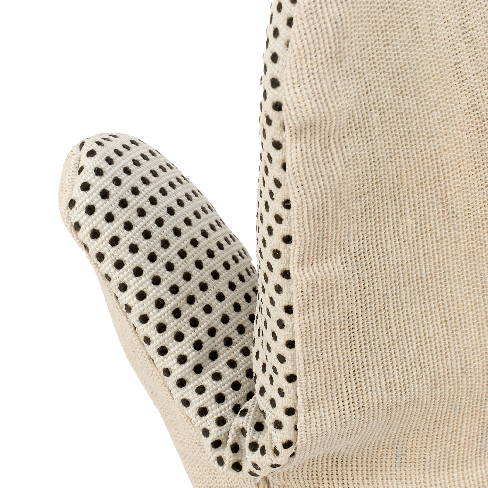 Рукавицы антивибрационные с упругодемпфирующей прокладкой с ПВХ точкой, 2 размер Сибртех