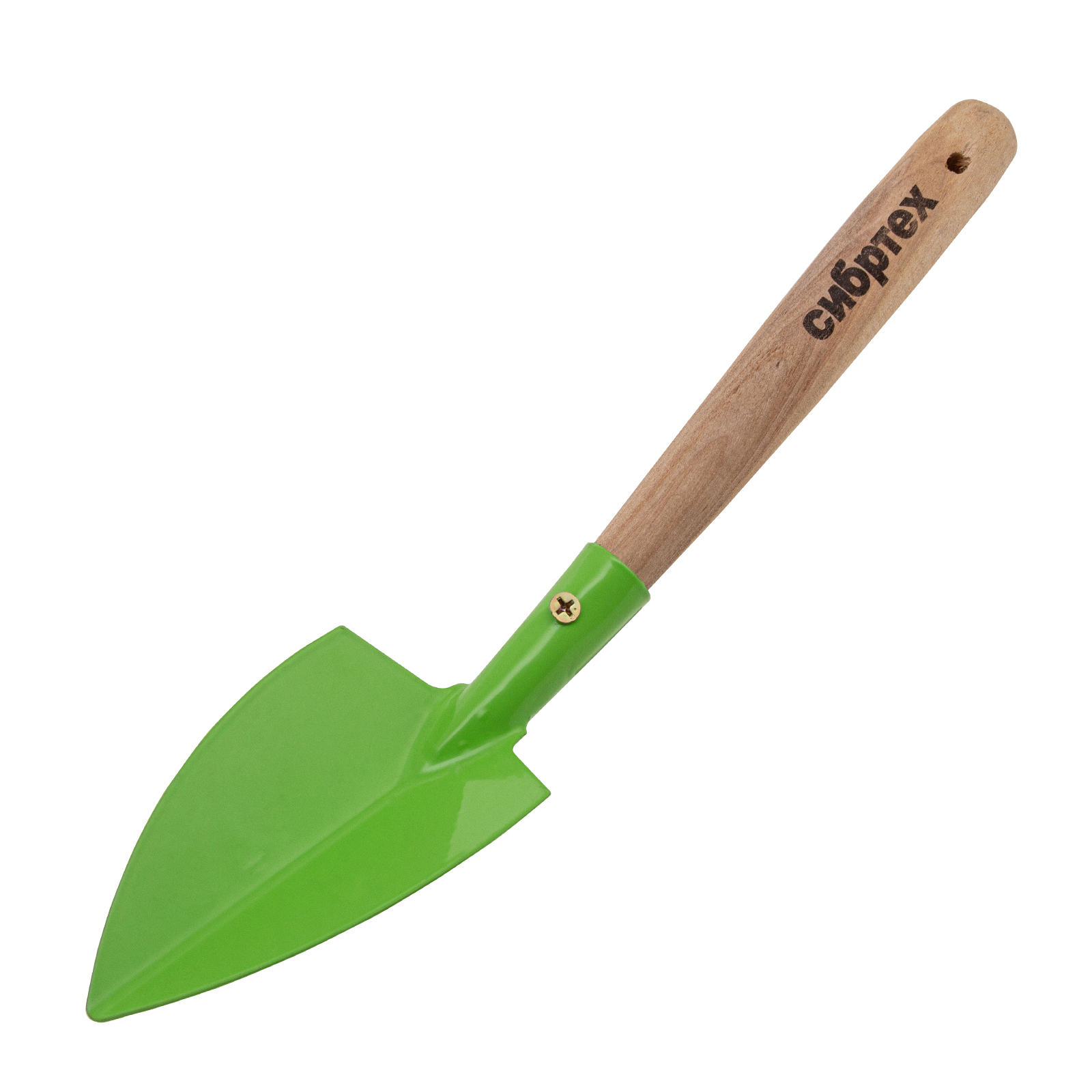 Совок посадочный широкий, 70 х 310 мм, стальной, деревянная рукоятка, Агроном, Сибртех