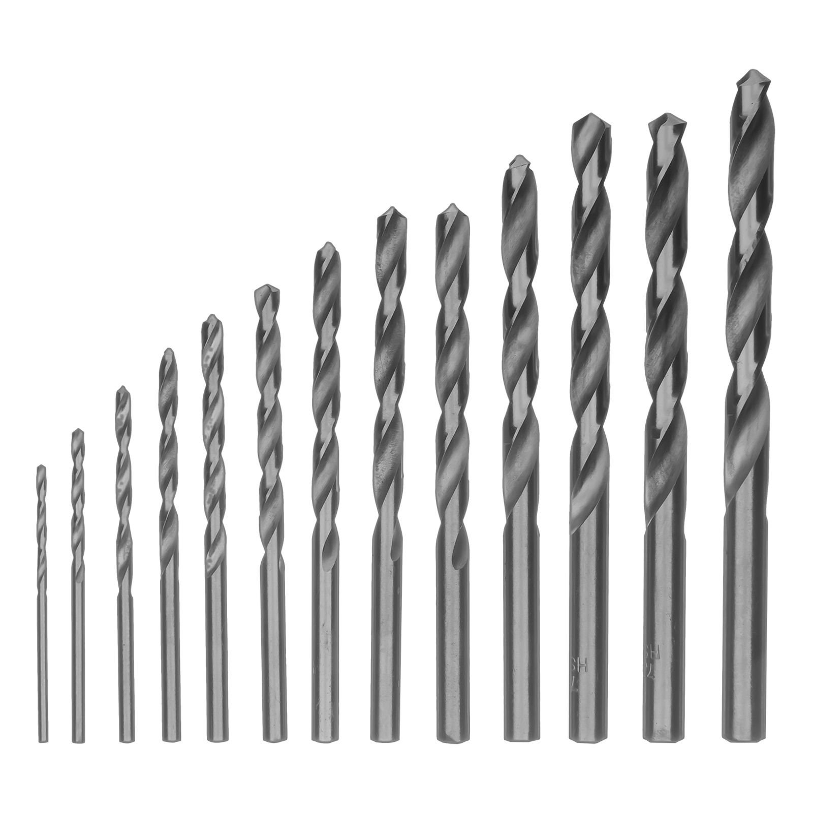 Набор сверл по металлу, 2-8 мм, (через 0.5 мм) HSS 13 шт, пластиковая коробка, цилиндрический хвостовик Сибртех