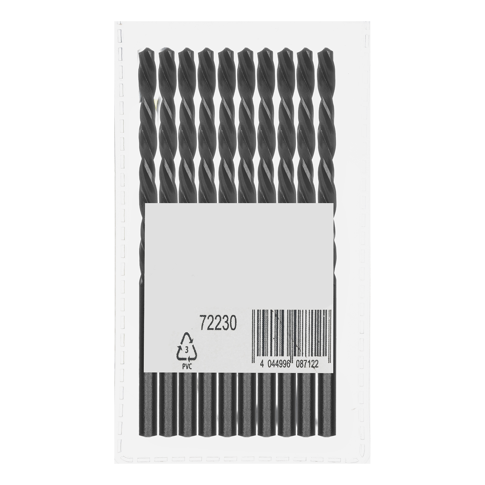 Сверло по металлу, 3 мм, быстрорежущая сталь, 10 шт, цилиндрический хвостовик Сибртех