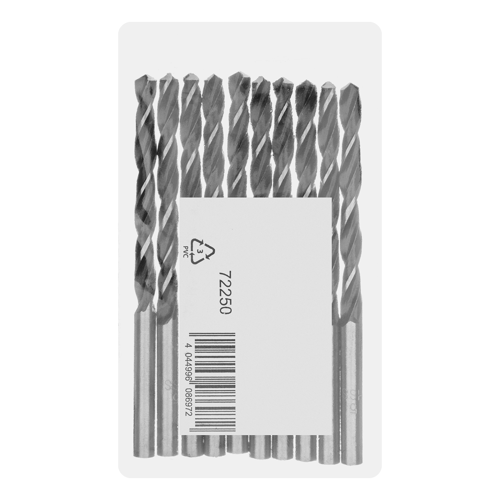 Сверло по металлу, 5 мм, быстрорежущая сталь, 10 шт, цилиндрический хвостовик Сибртех