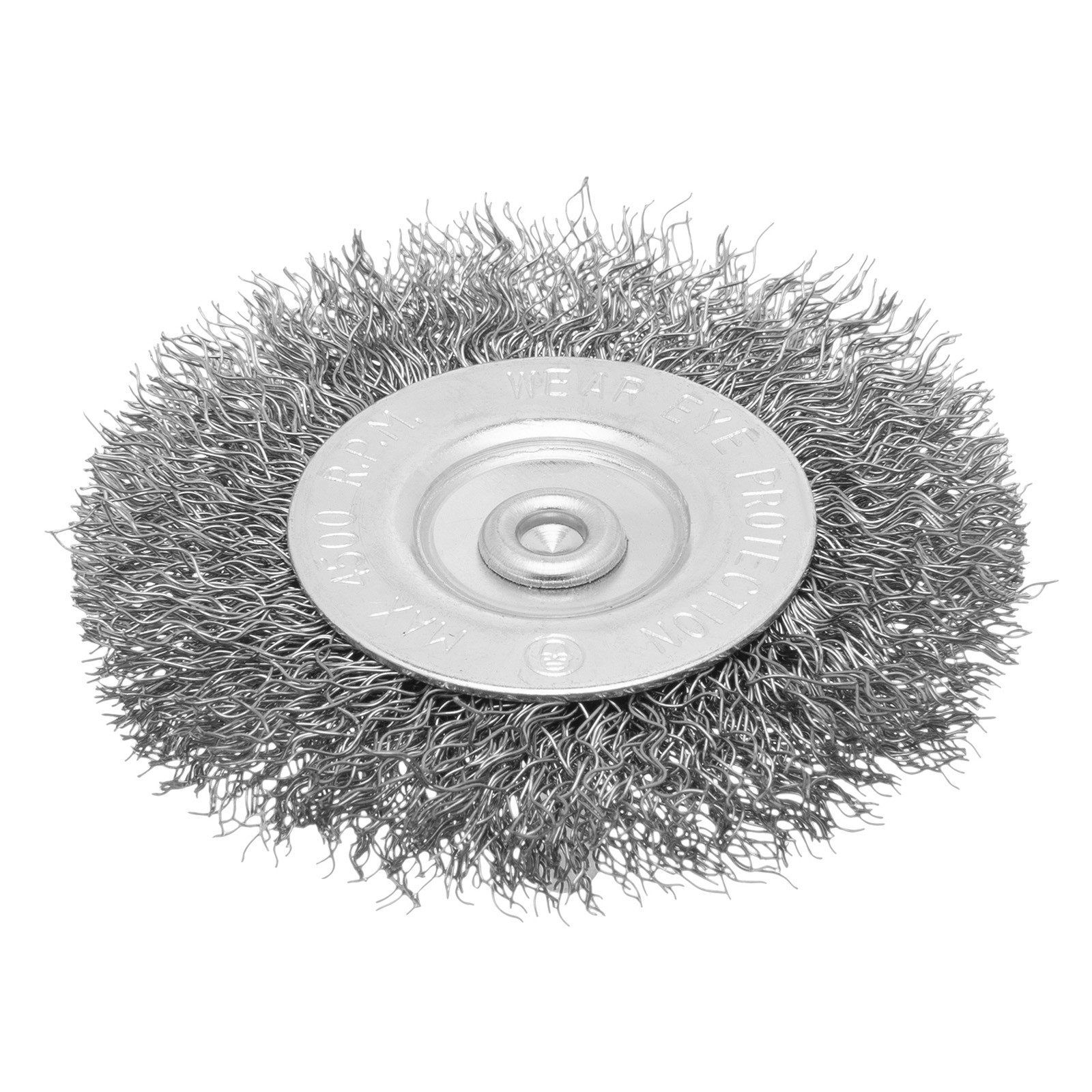 Щетка для дрели, 75 мм, плоская со шпилькой, витая проволока Сибртех