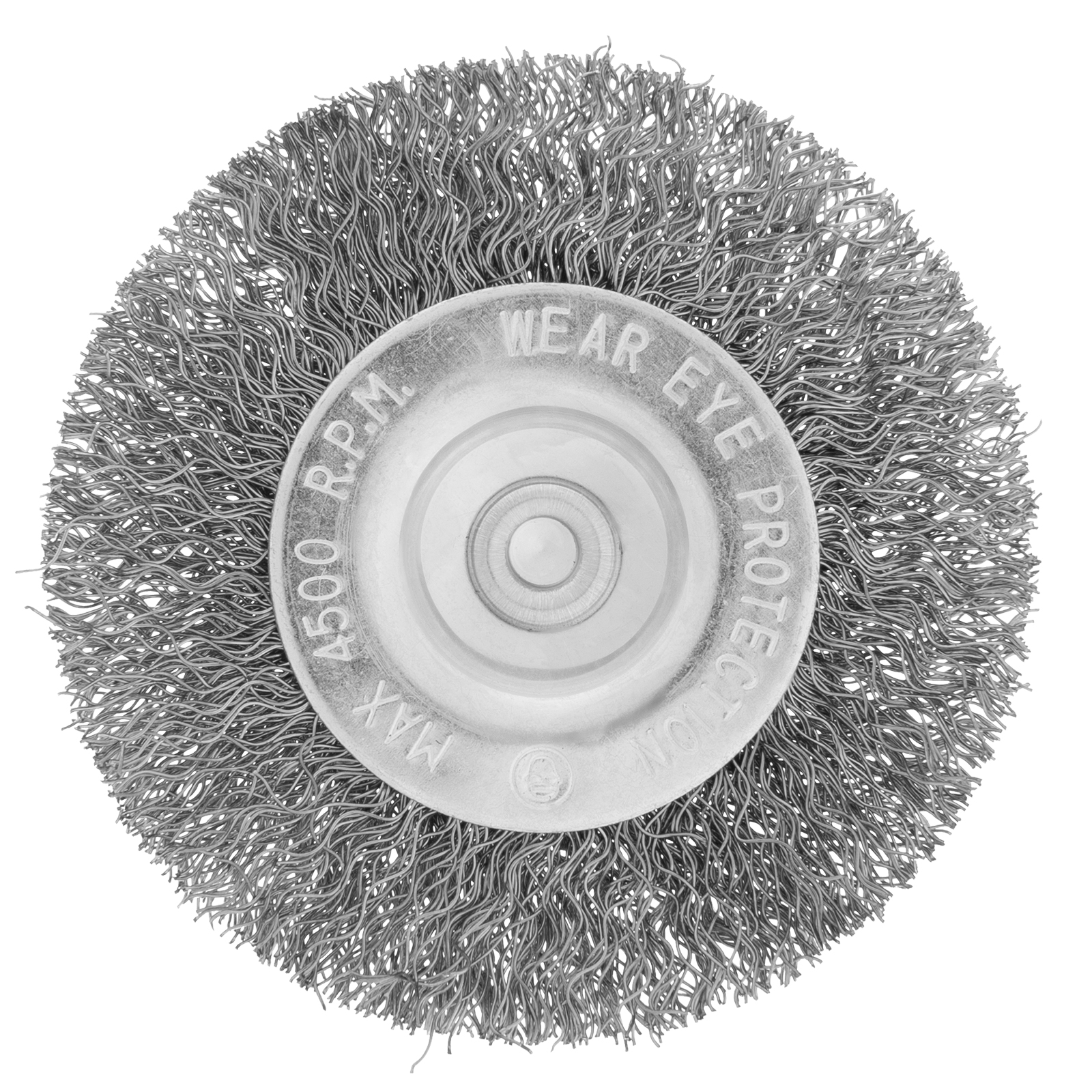 Щетка для дрели, 75 мм, плоская со шпилькой, витая проволока Сибртех
