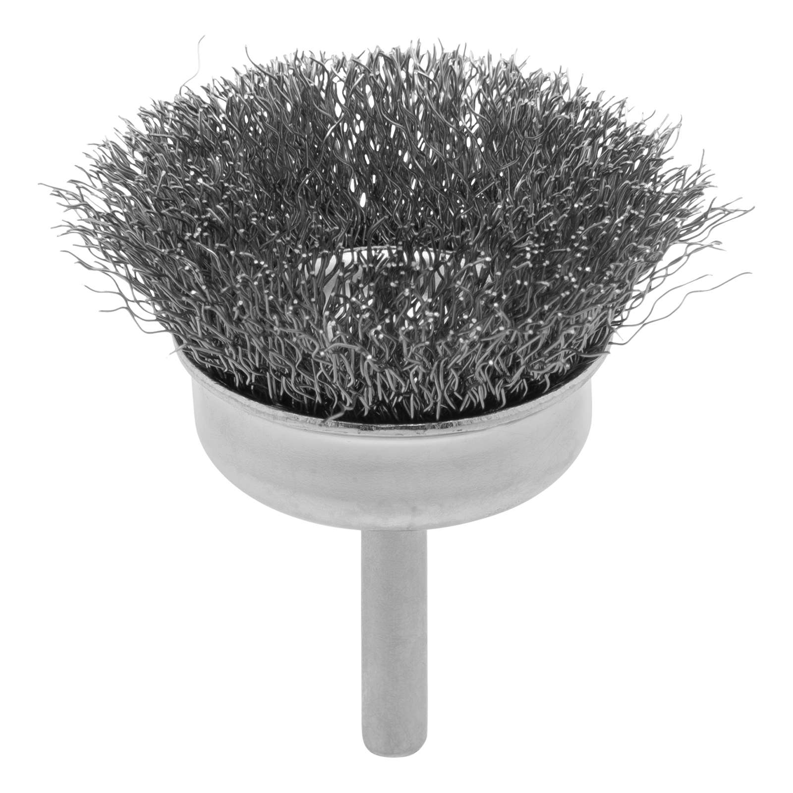 Щетка для дрели, 50 мм, "чашка" со шпилькой, витая проволока 0.3 мм Сибртех