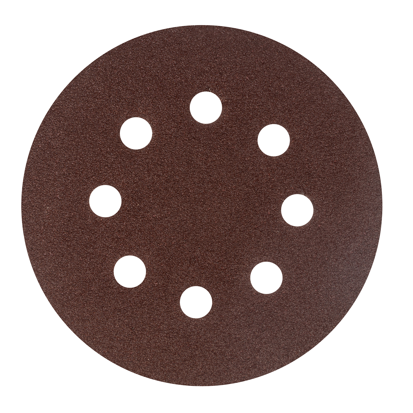 Круг абразивный на ворсовой подложке под "липучку", перфорированный, P 80, 125 мм, 5 шт Сибртех