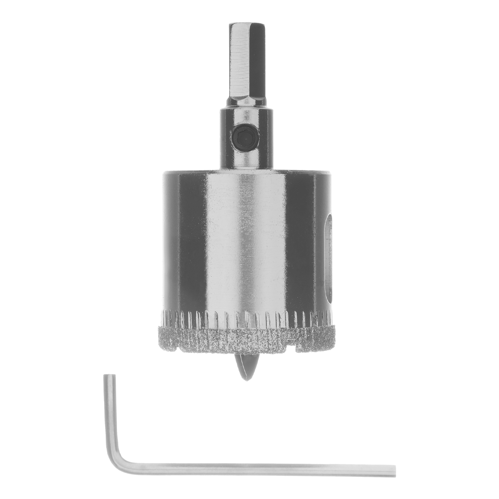 Сверло по керамической плитке и стеклу, 30 х 55 мм, шестигранный хвостовик, с центрующим сверлом Сибртех