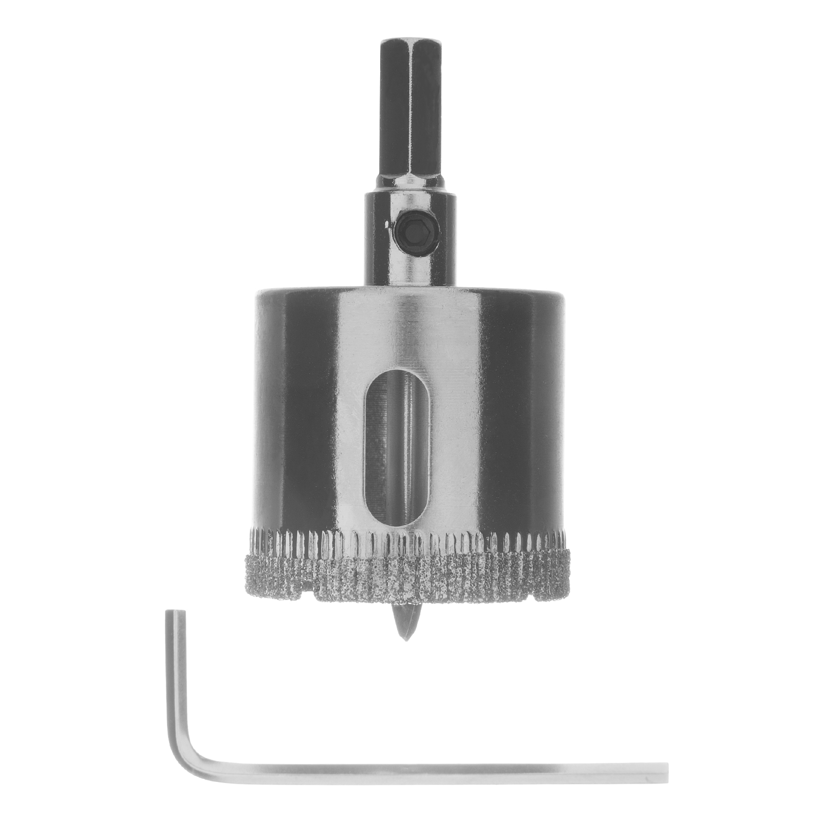 Сверло по керамической плитке и стеклу, 32 х 55 мм, шестигранный хвостовик, с центрующим сверлом Сибртех