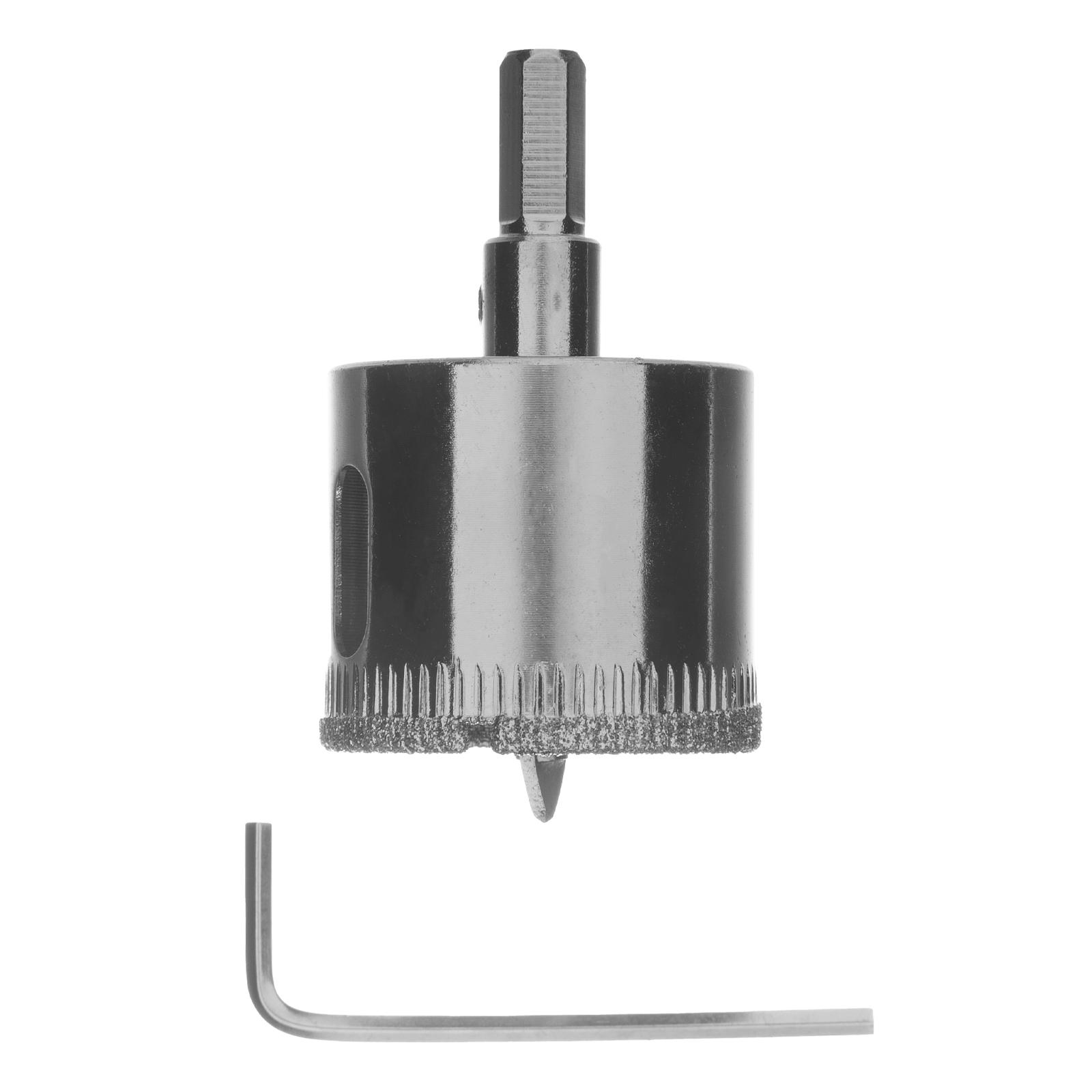 Сверло по керамической плитке и стеклу, 35 х 55 мм, шестигранный хвостовик, с центрующим сверлом Сибртех