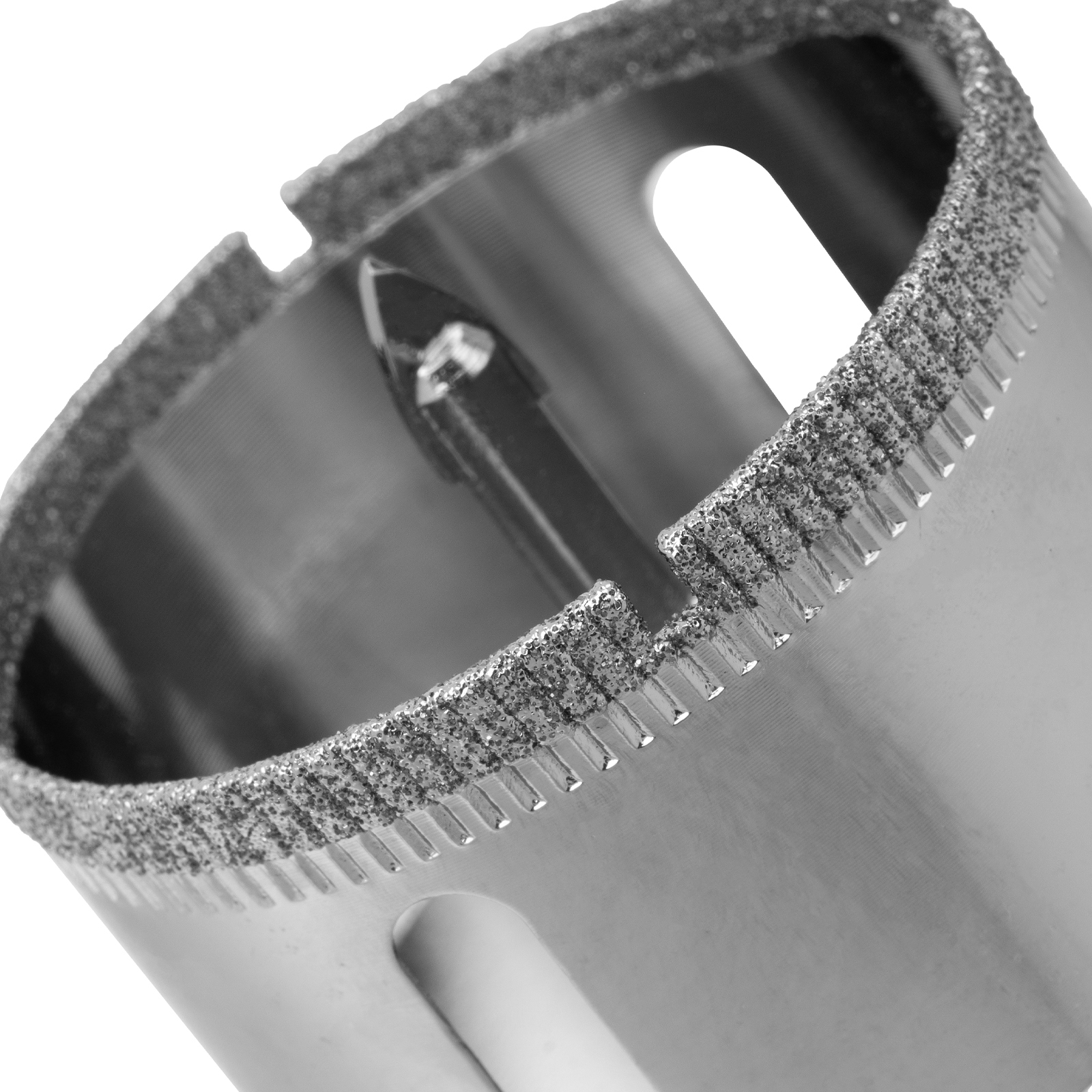 Сверло по керамической плитке и стеклу, 50 х 55 мм, шестигранный хвостовик, с центрующим сверлом Сибртех