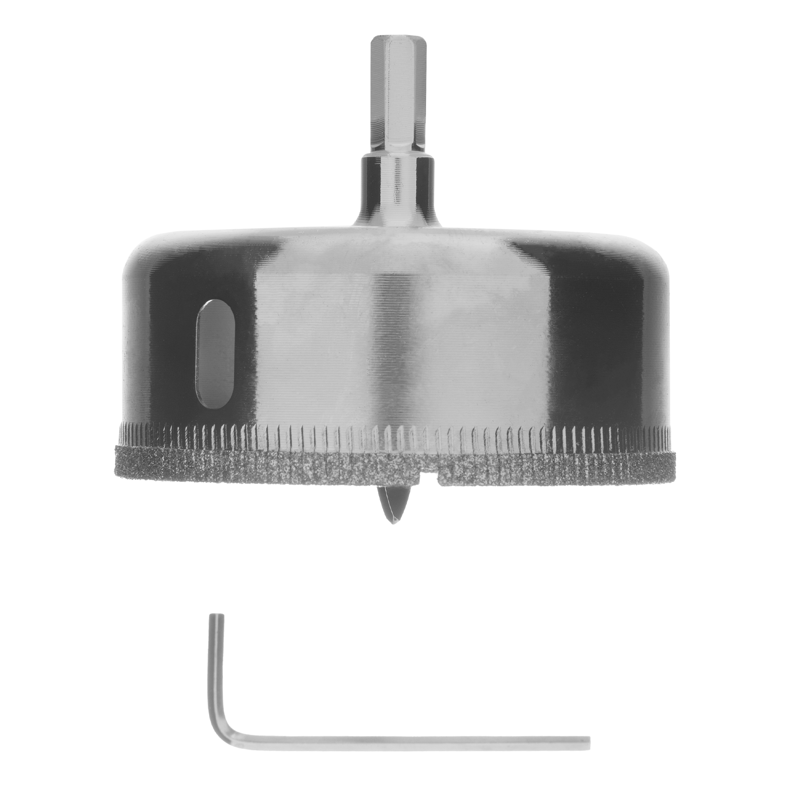 Сверло по керамической плитке и стеклу, 70 х 55 мм, шестигранный хвостовик, с центрующим сверлом Сибртех