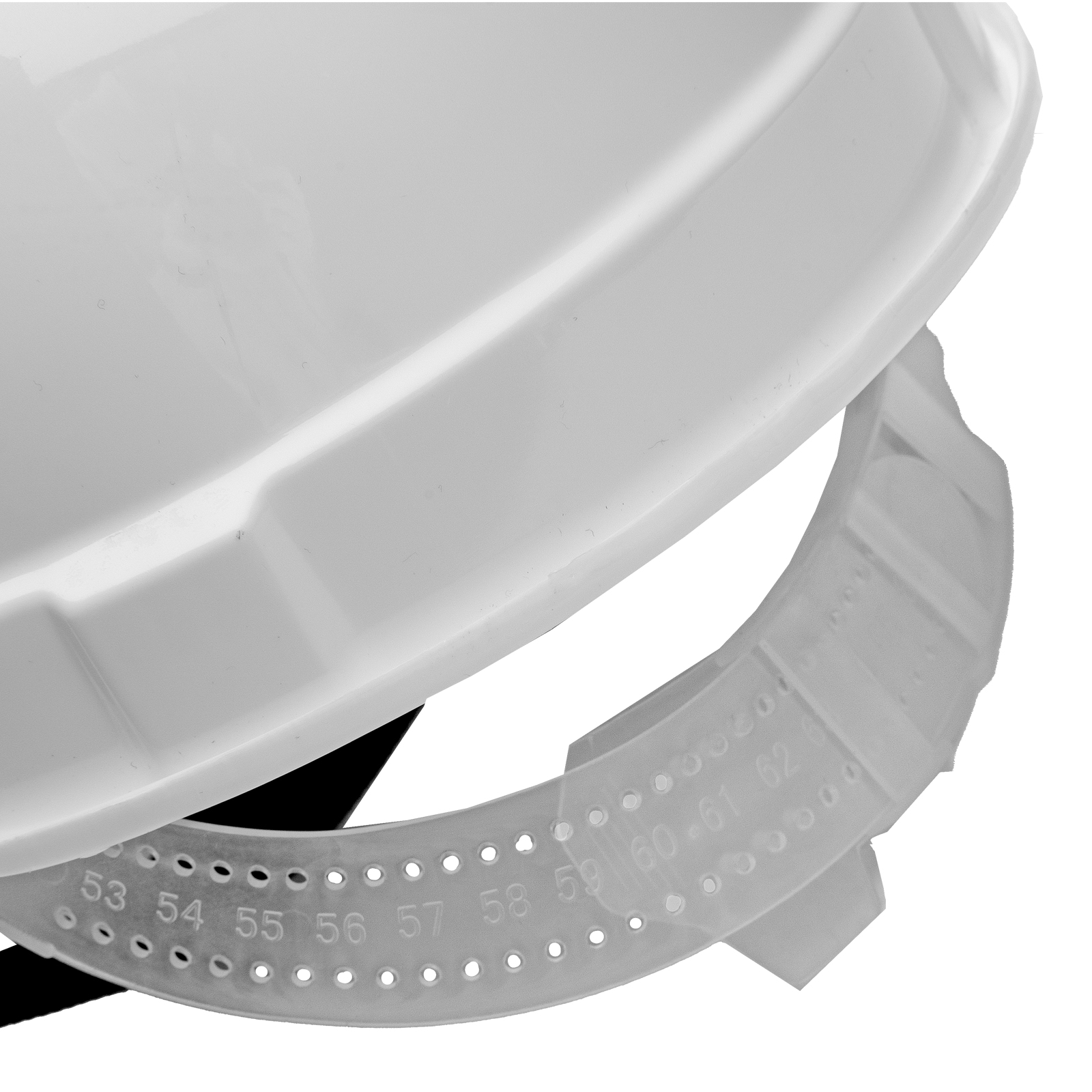 Каска защитная из ударопрочной пластмассы, белая Сибртех