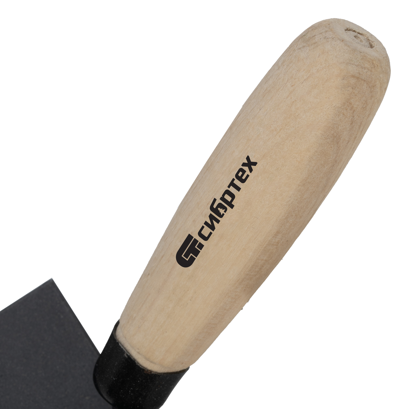 Кельма угловая, 110 х 75 х 75 мм, стальная, для внутренних углов, буковая ручка Сибртех