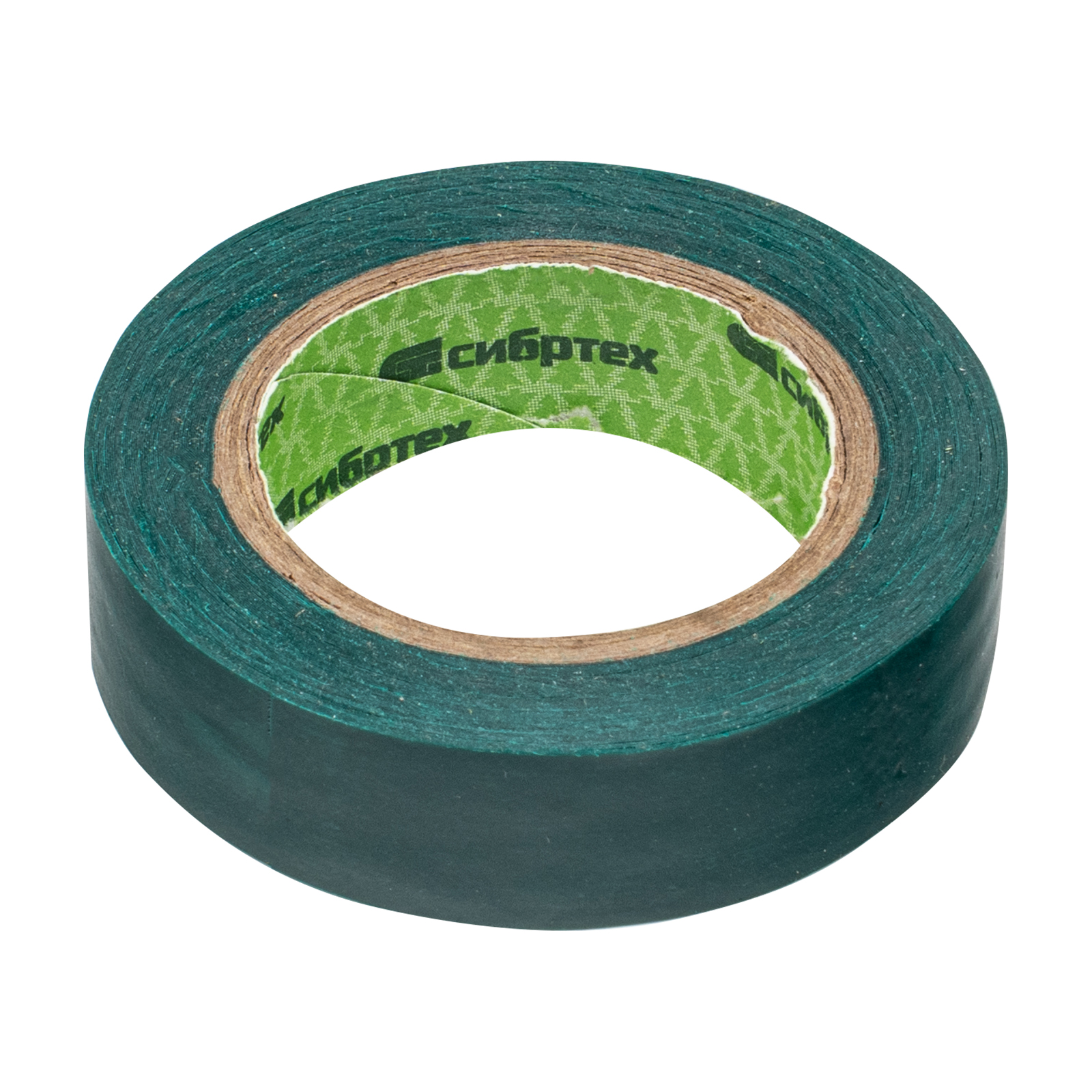 Изолента ПВХ, 15 мм х 10 м, зеленая Сибртех