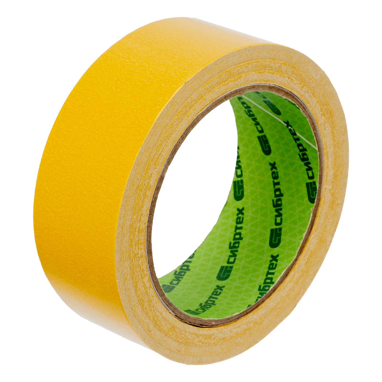 Лента клейкая двусторонняя, 38 мм х 25 м, на полипропиленовой основе Сибртех