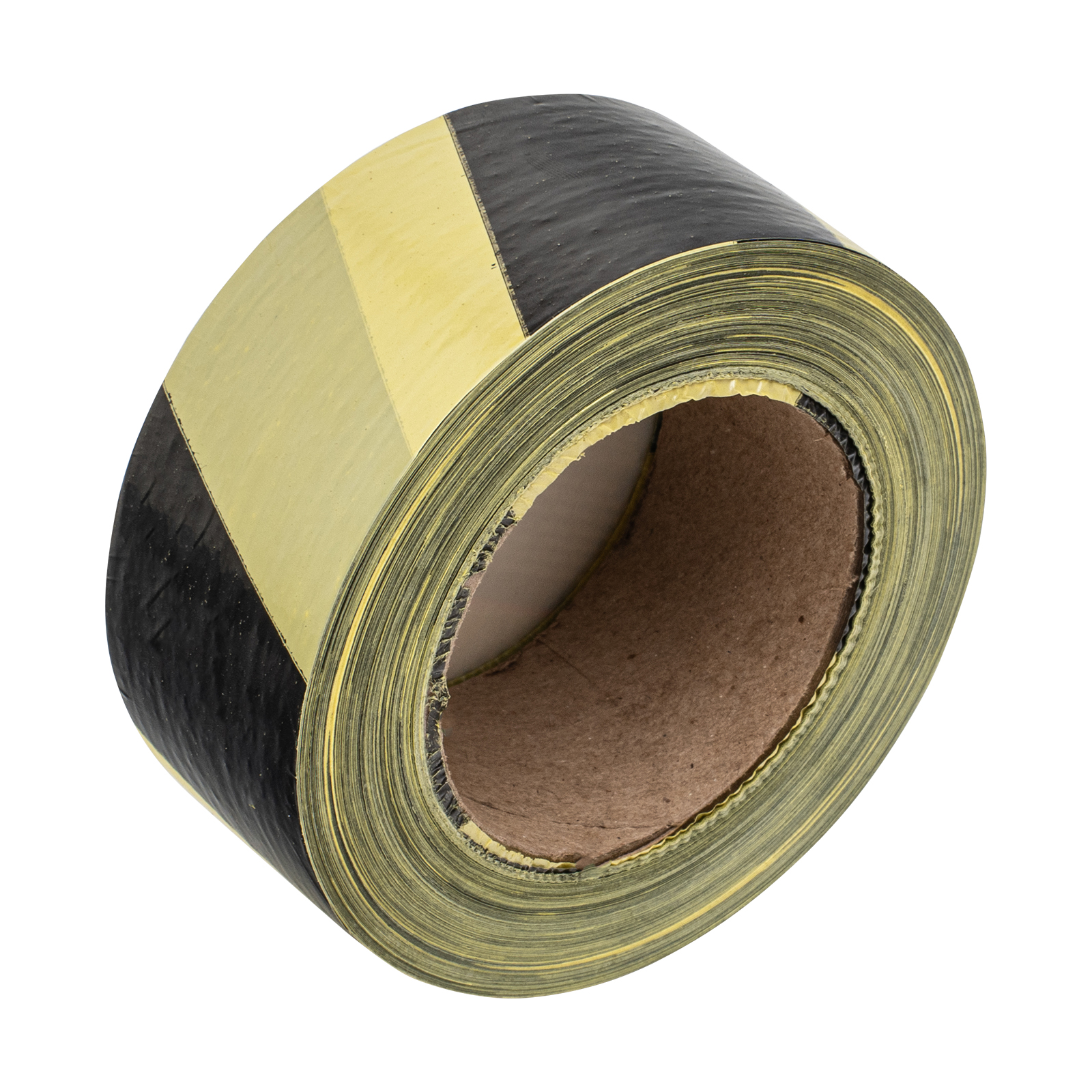 Лента сигнальная, 50 мм х 200 м, черно-желтая Сибртех