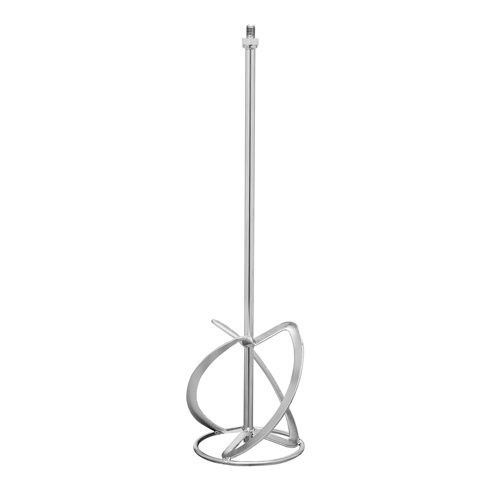 Насадка для миксера, для тяжелых растворов, 160 х 590 мм, оцинкованная, хвостовик резьба М14 Сибртех