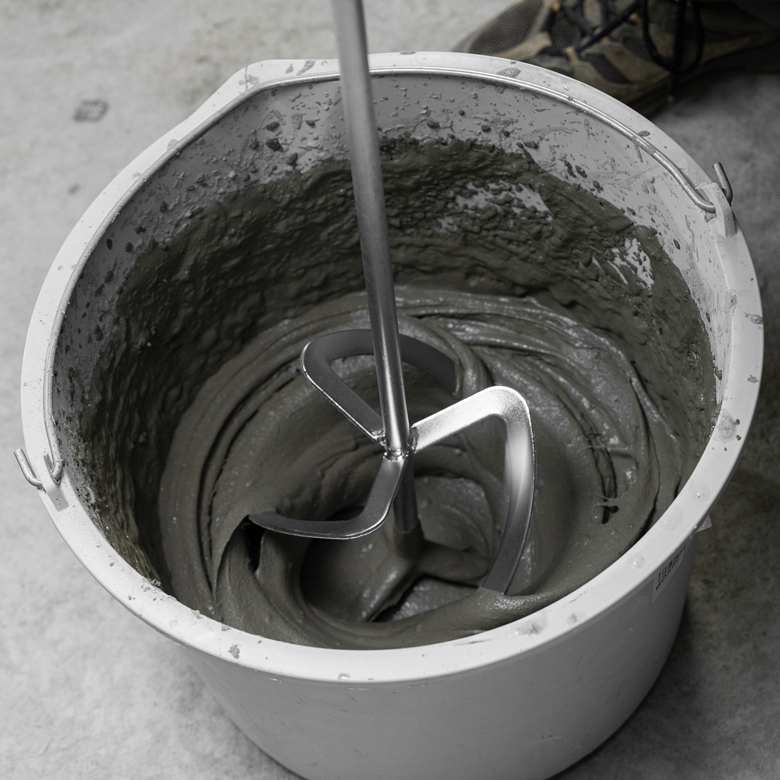 Насадка для миксера, для тяжелых растворов, 160 х 590 мм, оцинкованная, хвостовик резьба М14 Сибртех