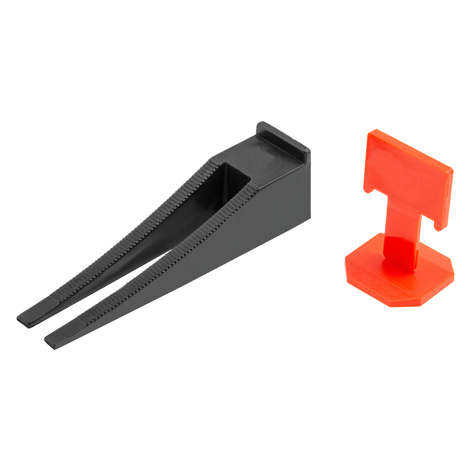 Система выравнивания плитки (СВП) комплект: зажимы, клинья (40/40 шт) в пакете Сибртех