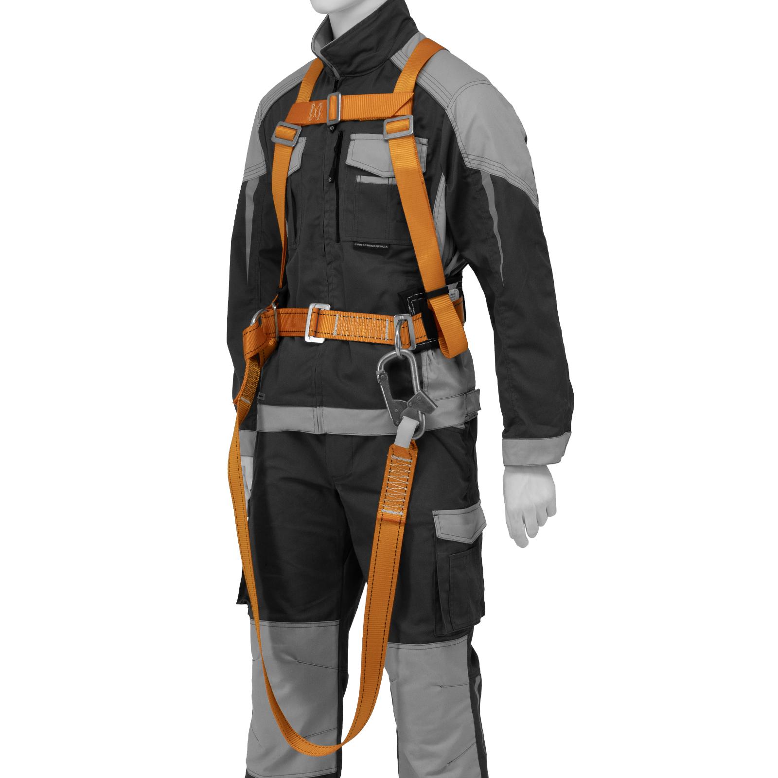 Удерживающая привязь УП IIД, с наплечными лямками, А-строп из синтетической ленты Сибртех