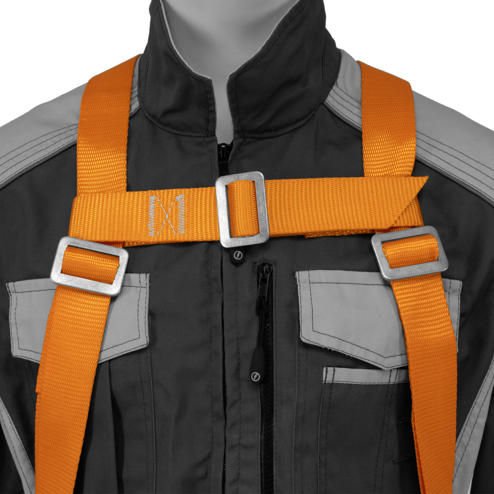 Удерживающая привязь УП IIД, с наплечными лямками, А-строп из синтетической ленты Сибртех