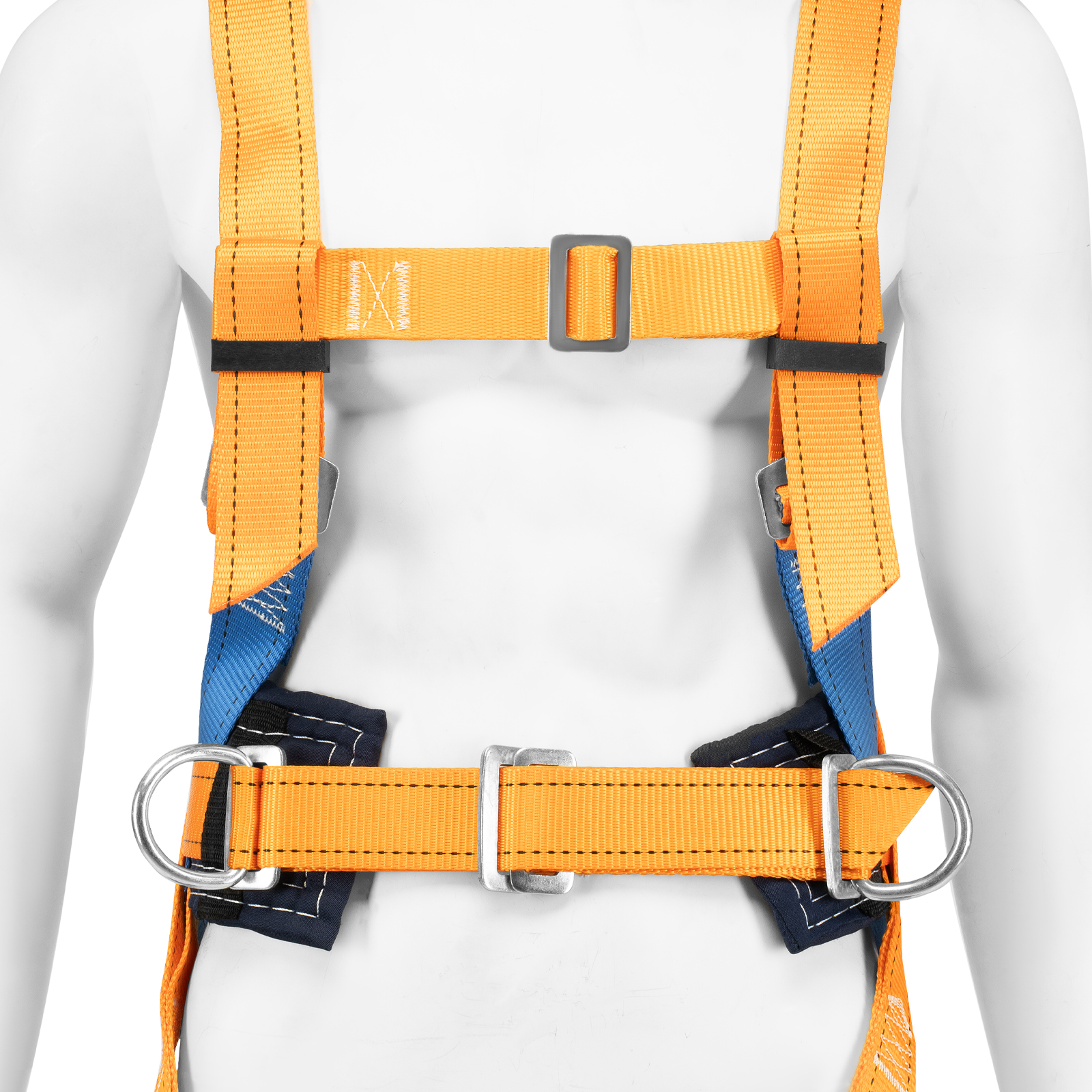 Удерживающе-страховочная привязь, модель УСП II, наплечные и набедренные лямки, высокий кушак Сибртех