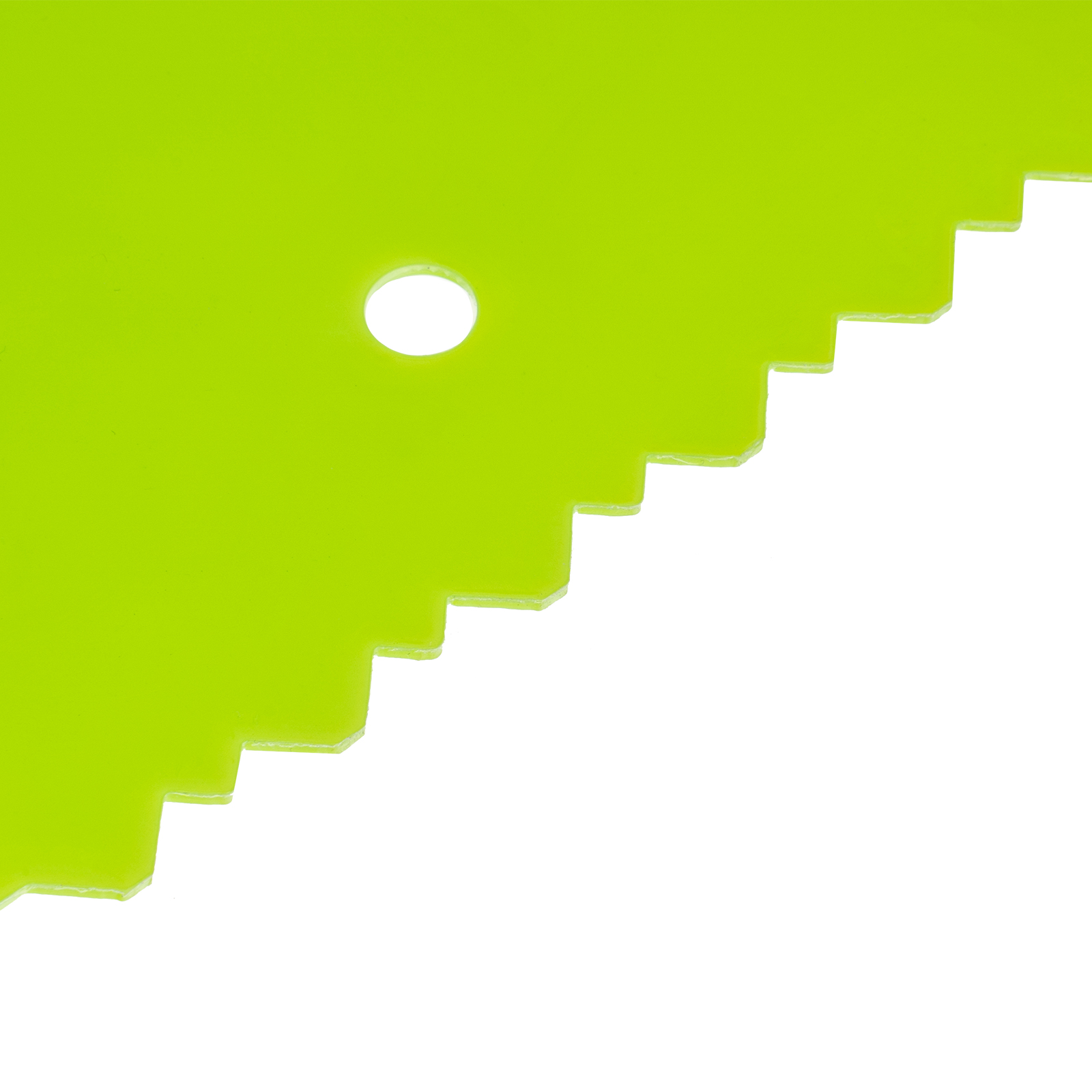 Шпатель для клея, пластмассовый, 130 х 170 мм, зубчатый Сибртех