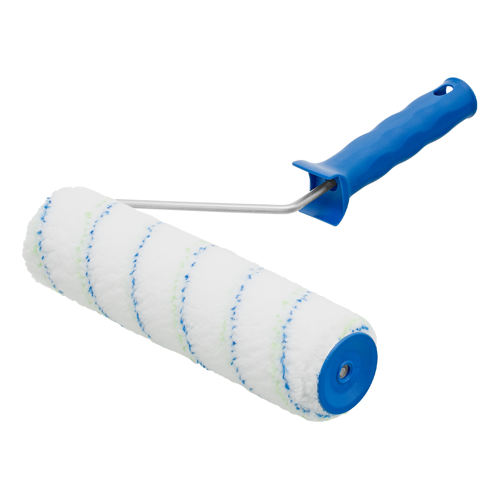 Валик "Водные краски", 250 мм, ворс 12 мм, D - 48 мм, D ручки - 6 мм, полиэстер Сибртех